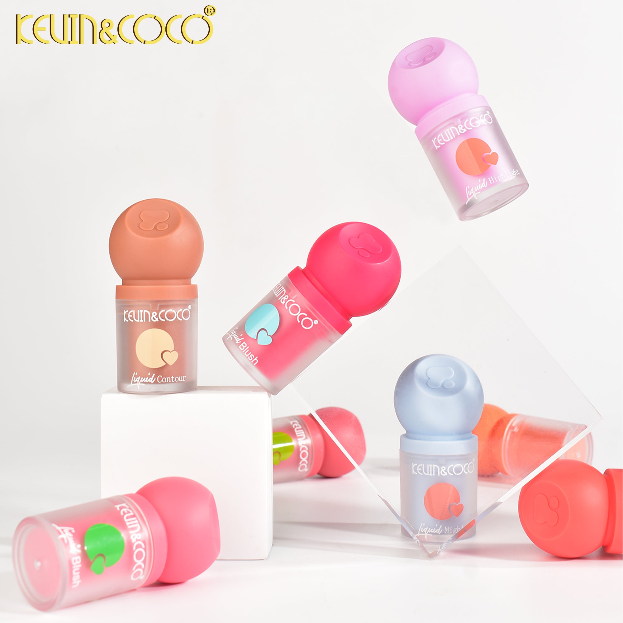 Liquid Blush & Highlighter Display Set - 24 PCS (KC1156/KC1157)