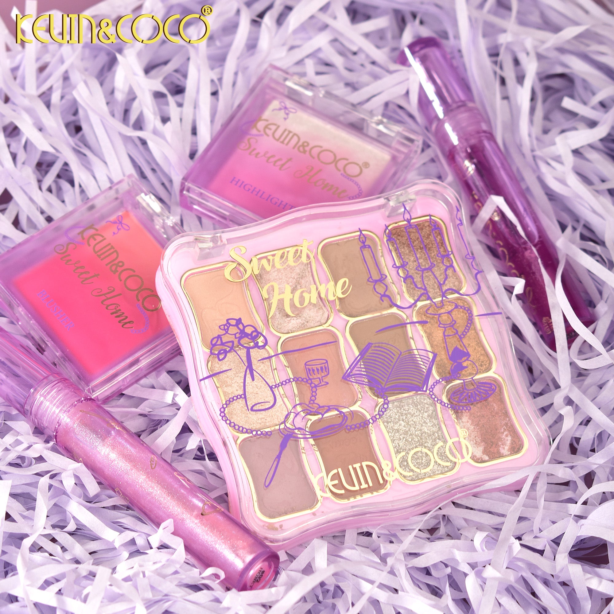 Sweet Lilac Fantasy Makeup Collection -6PCS(KC1143) | KEVIN&COCO