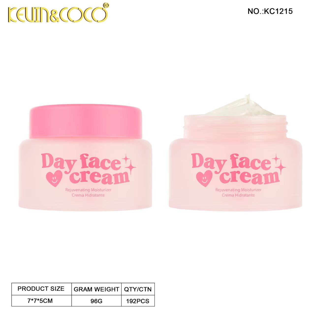 Lightweight 50ml Day Cream- 12 PCS(KC1215) | KEVIN&COCO