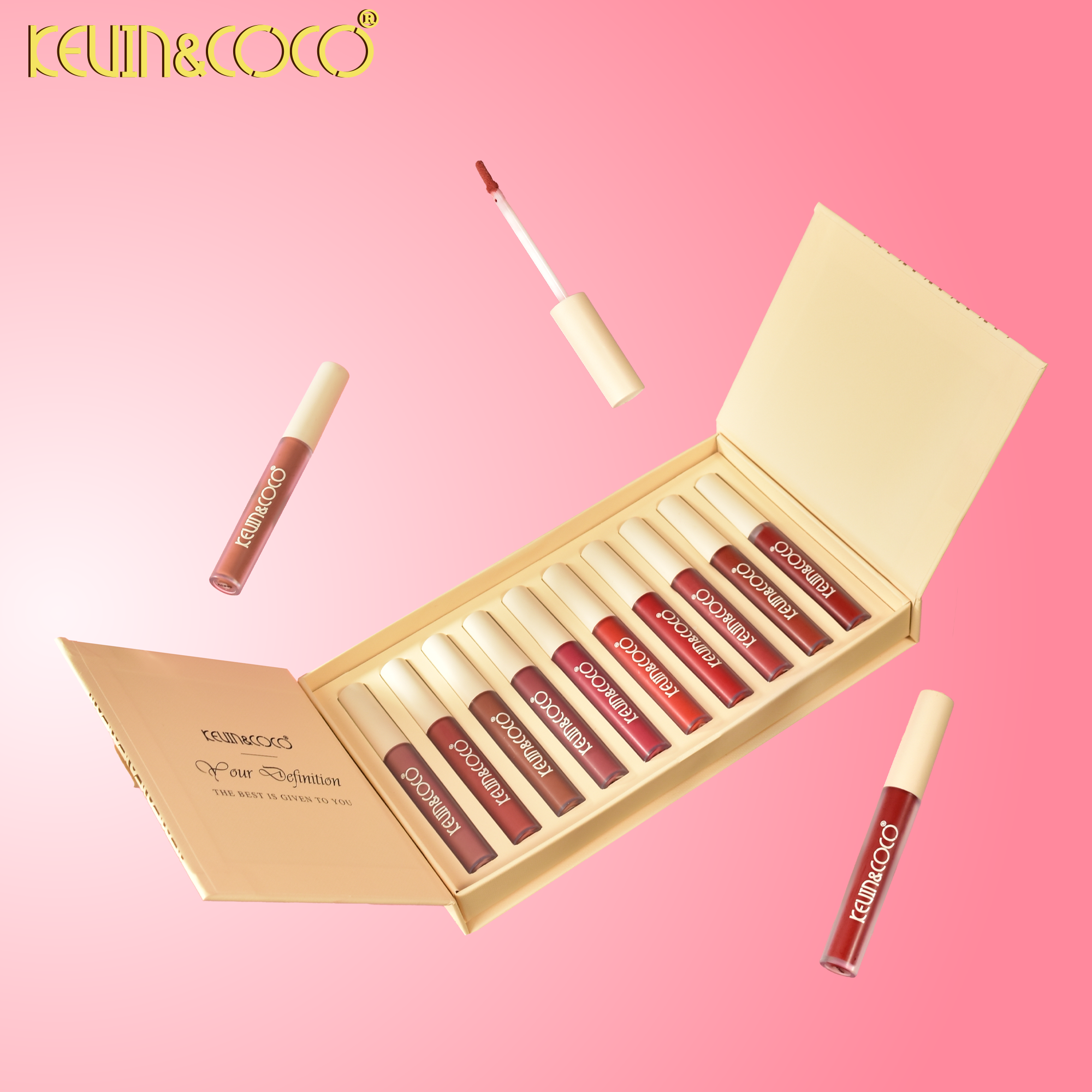 Kiss Time 10-Piece Lip Gloss Set Display -6PCS(KC1230)