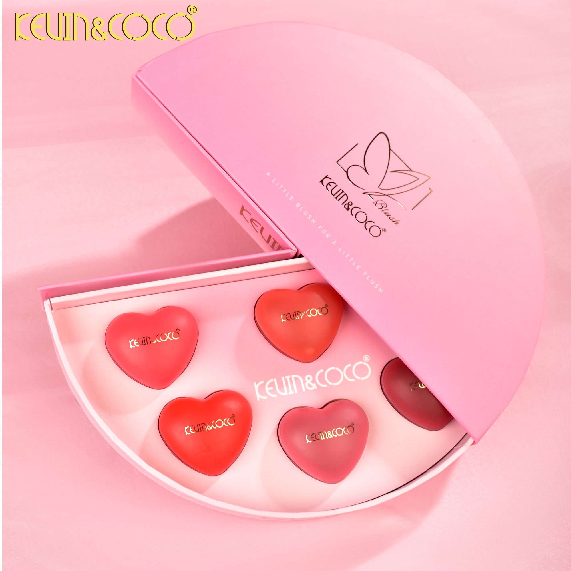 Butterfly Shadow 6-Color Cream Blush Kit-6PCS(KC1197)