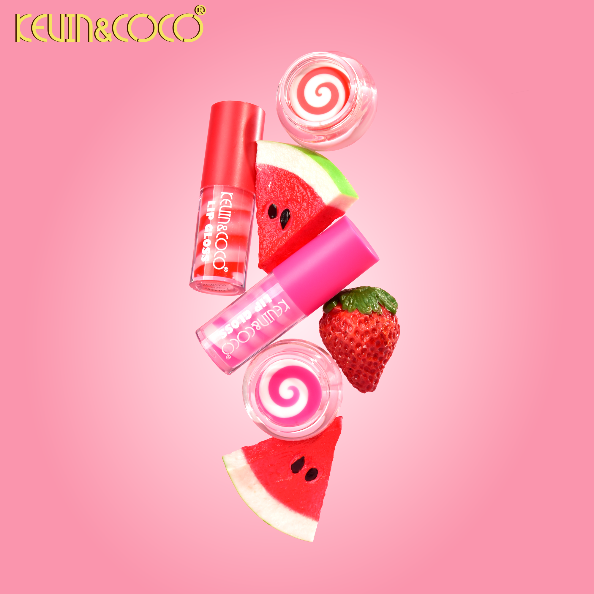 Macaron Dual-Tone Lip Mini Set Display-6PCS( KC1074/KC1075 )