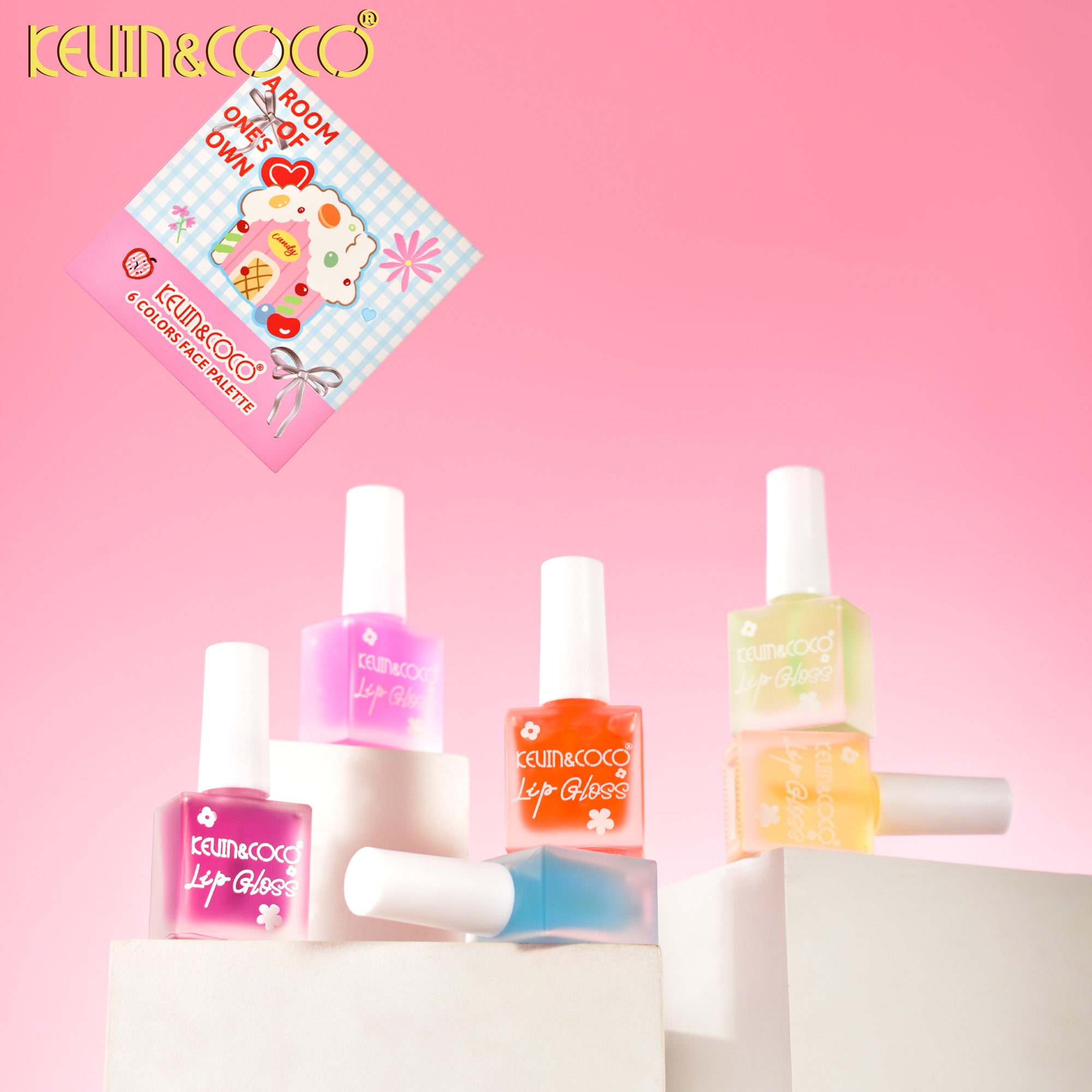 Soft Moonlight Lip Oil & Face Makeup Kit-6PCS(KC1268)