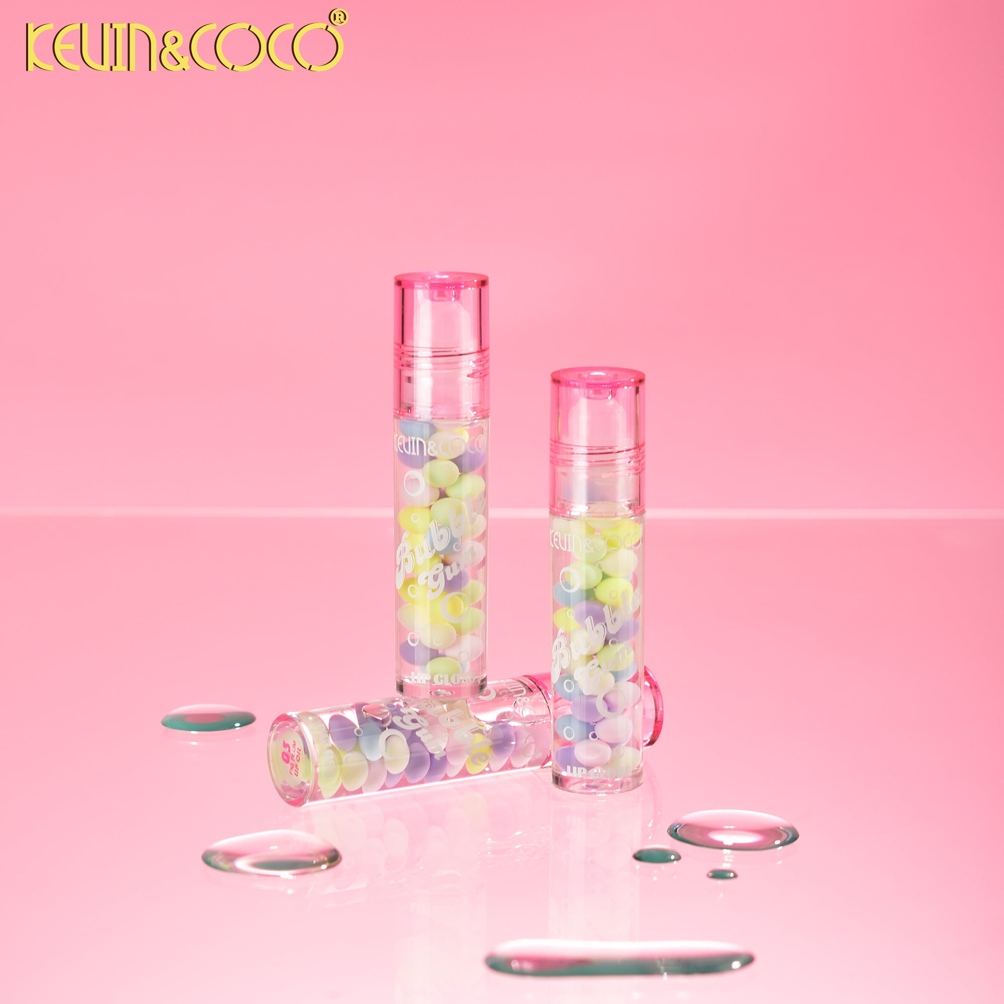 Rainbow Caramel Roll-On Lip Oil Display-36 PCS(KC1232)