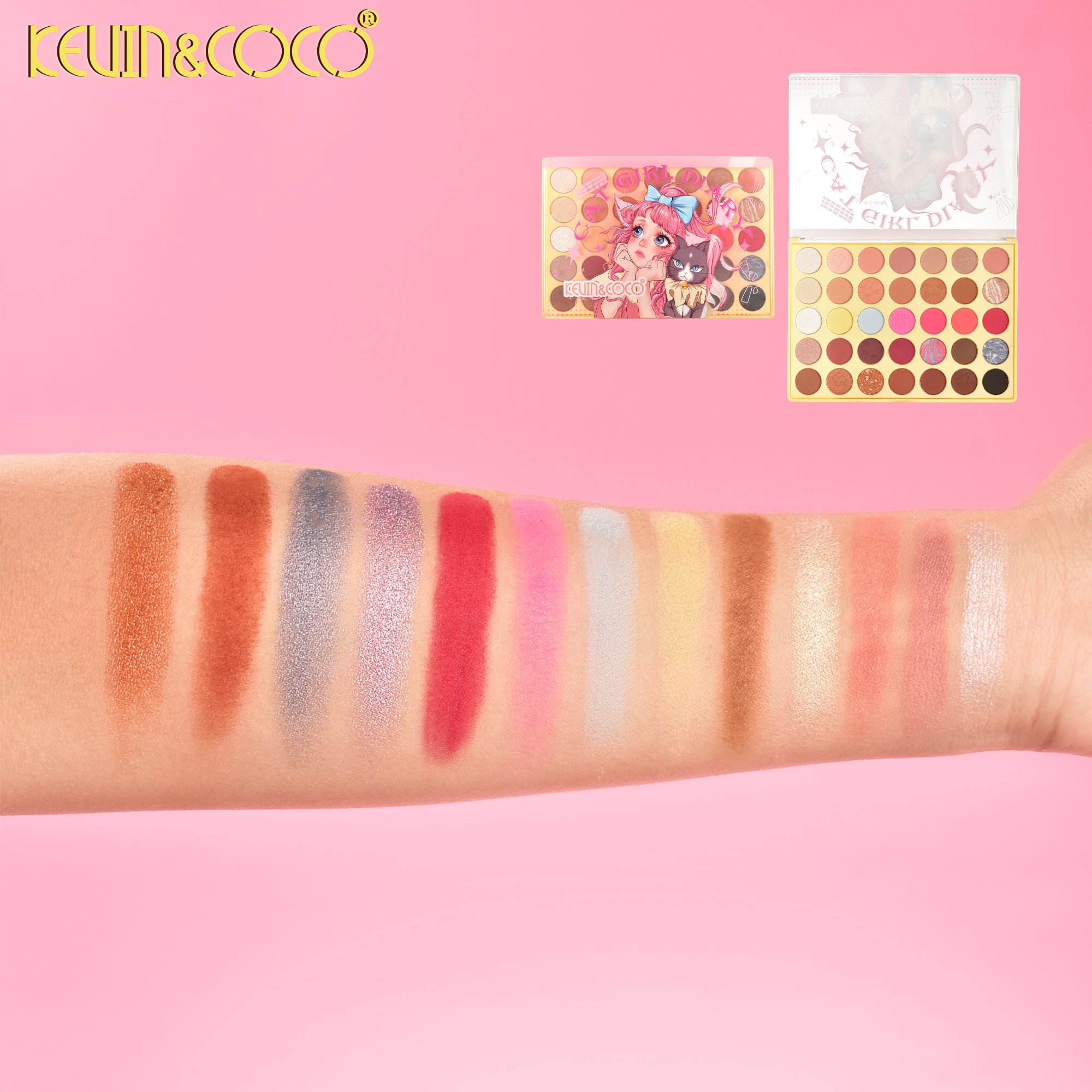 Catwoman's Secret 32-Color Eyeshadow Palette-6 PCS (KC1207)