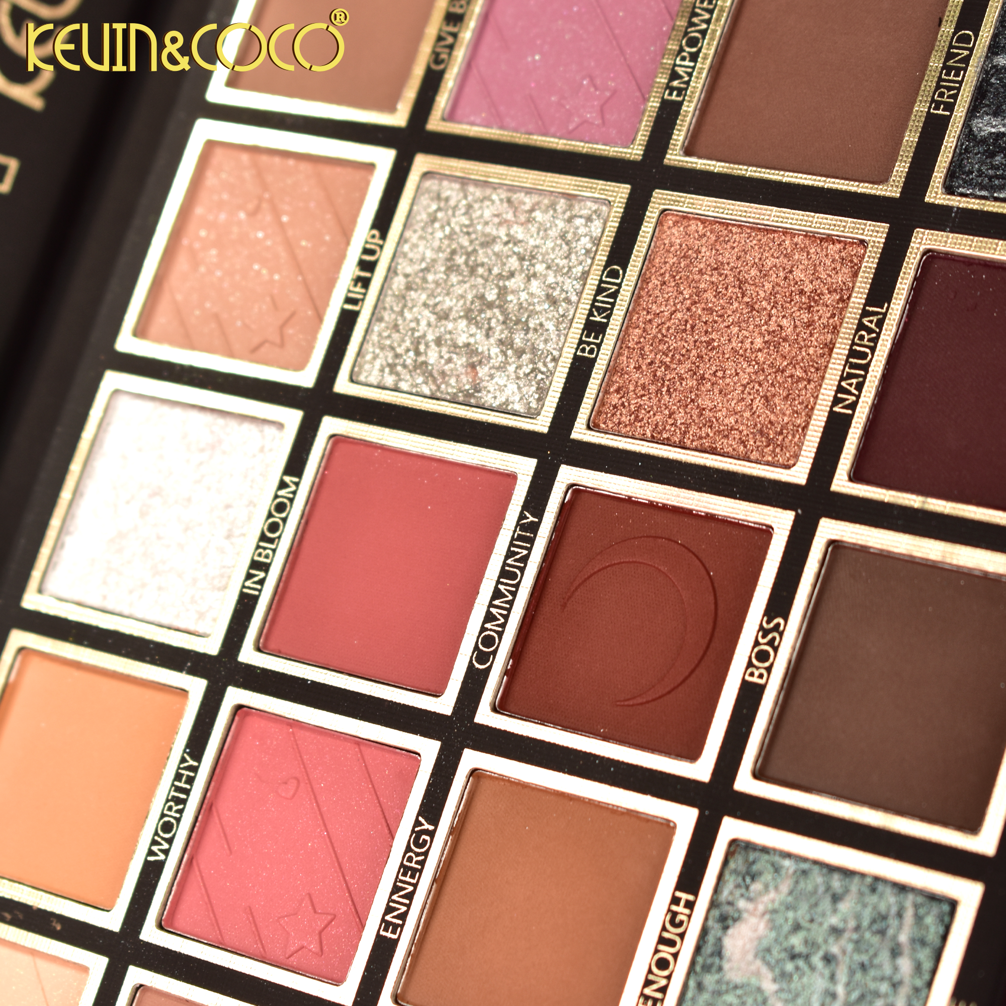 Starry Sky 24-Color Eyeshadow Palette /Black-6PCS(KC1379)