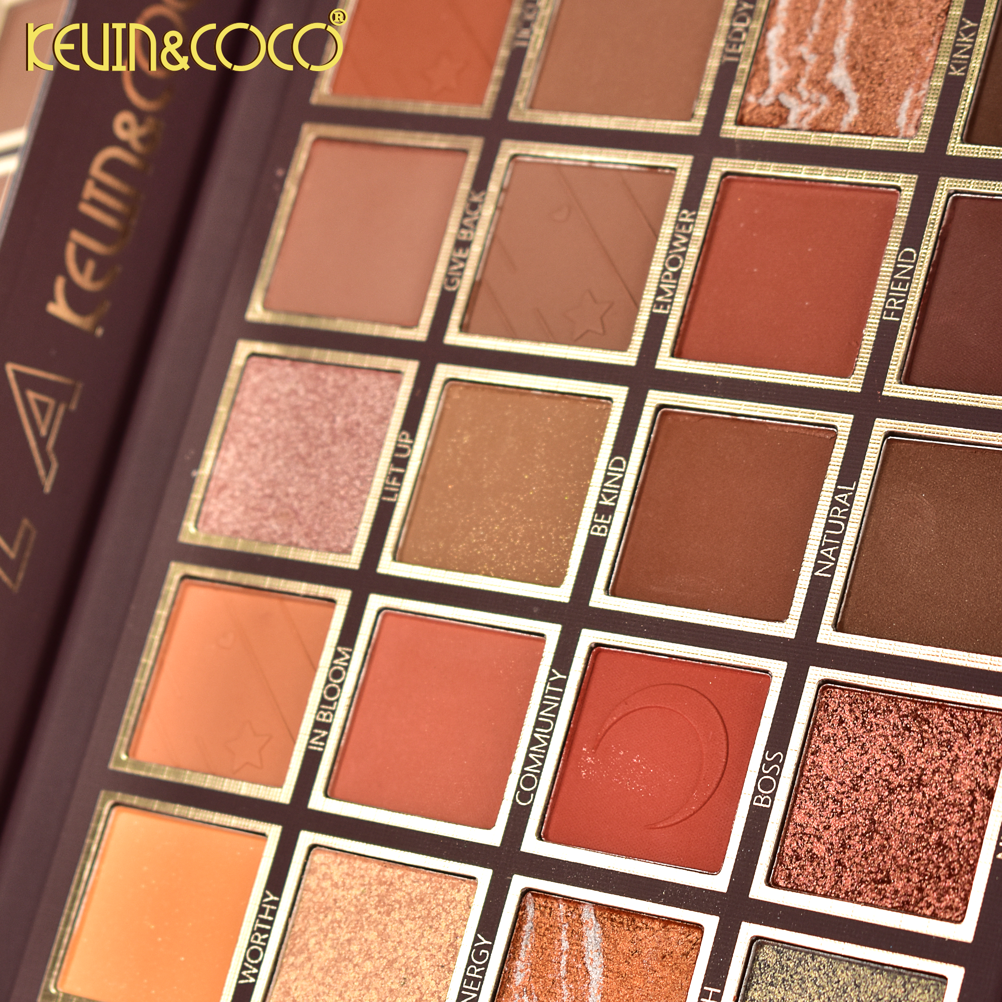 Starry Sky 24-Color Eyeshadow Palette/Coffee-6PCS(KC1380)