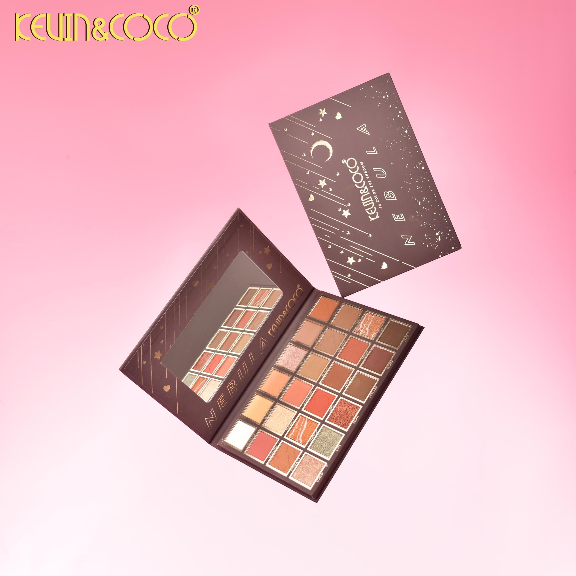 Starry Sky 24-Color Eyeshadow Palette/Coffee-6PCS(KC1380)