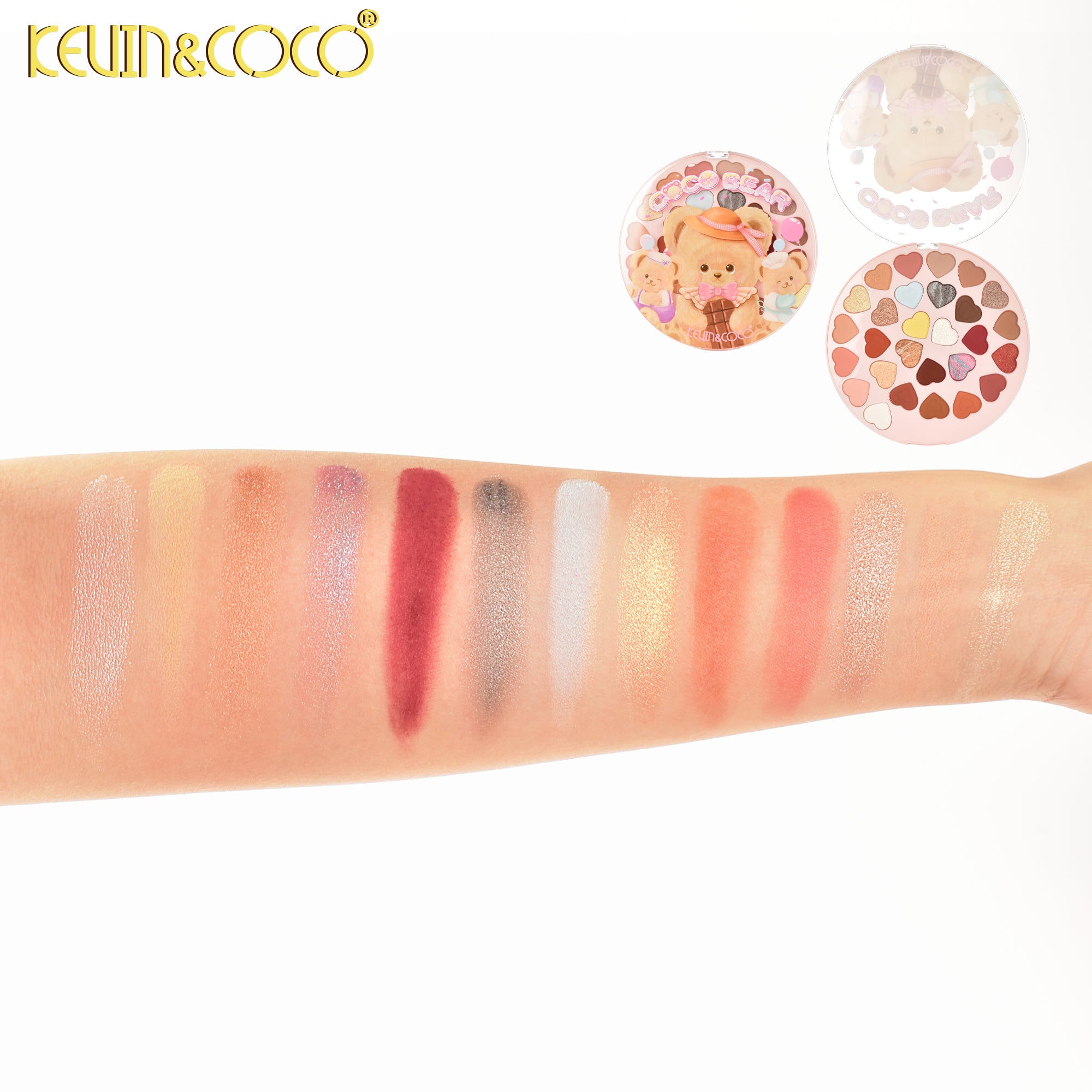 Cocoa Bear Eyeshadow Palette-6PCS(KC1208) | KEVIN&COCO