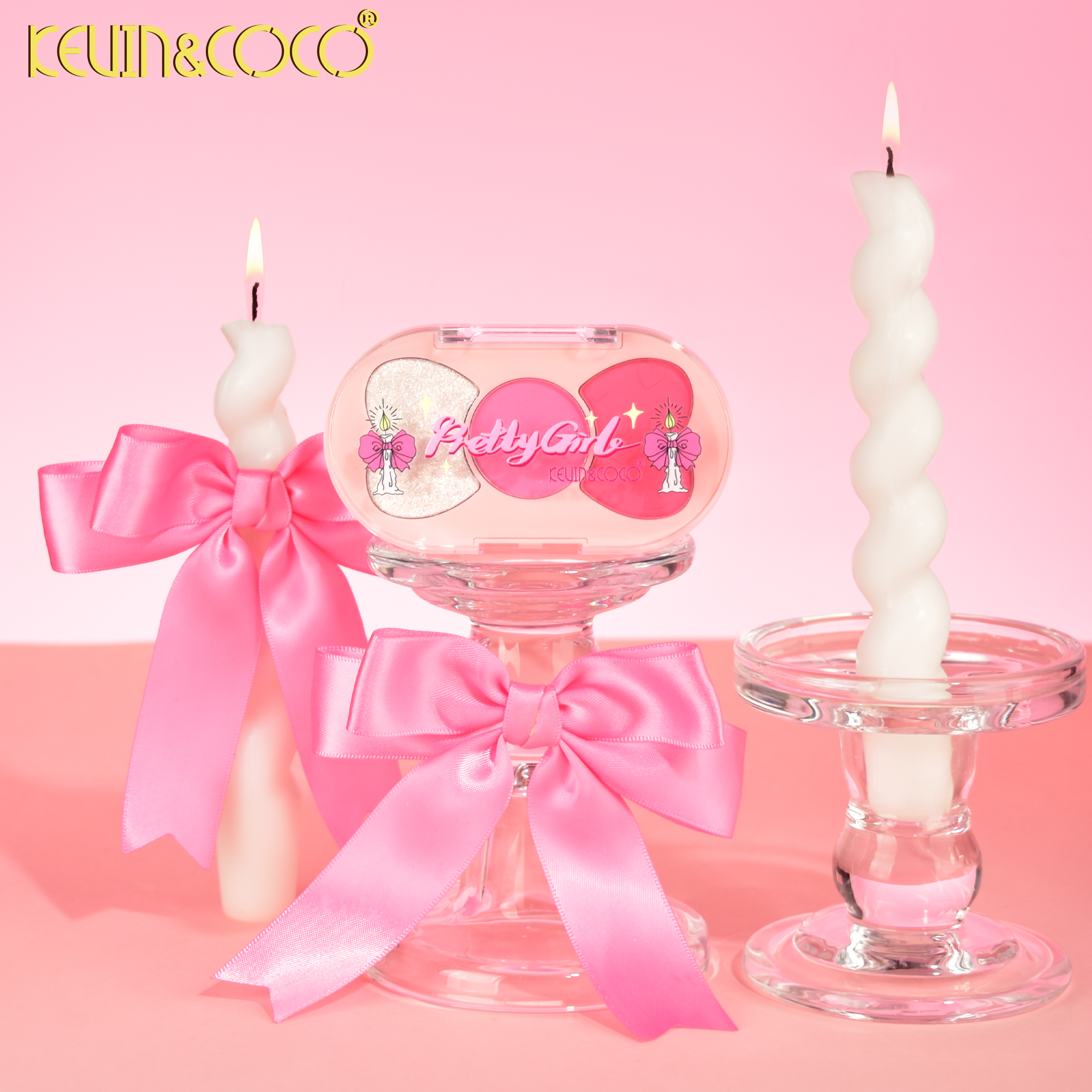 Powder & Bow 3-Color Eyeshadow Palette-24PCS(KC1163)