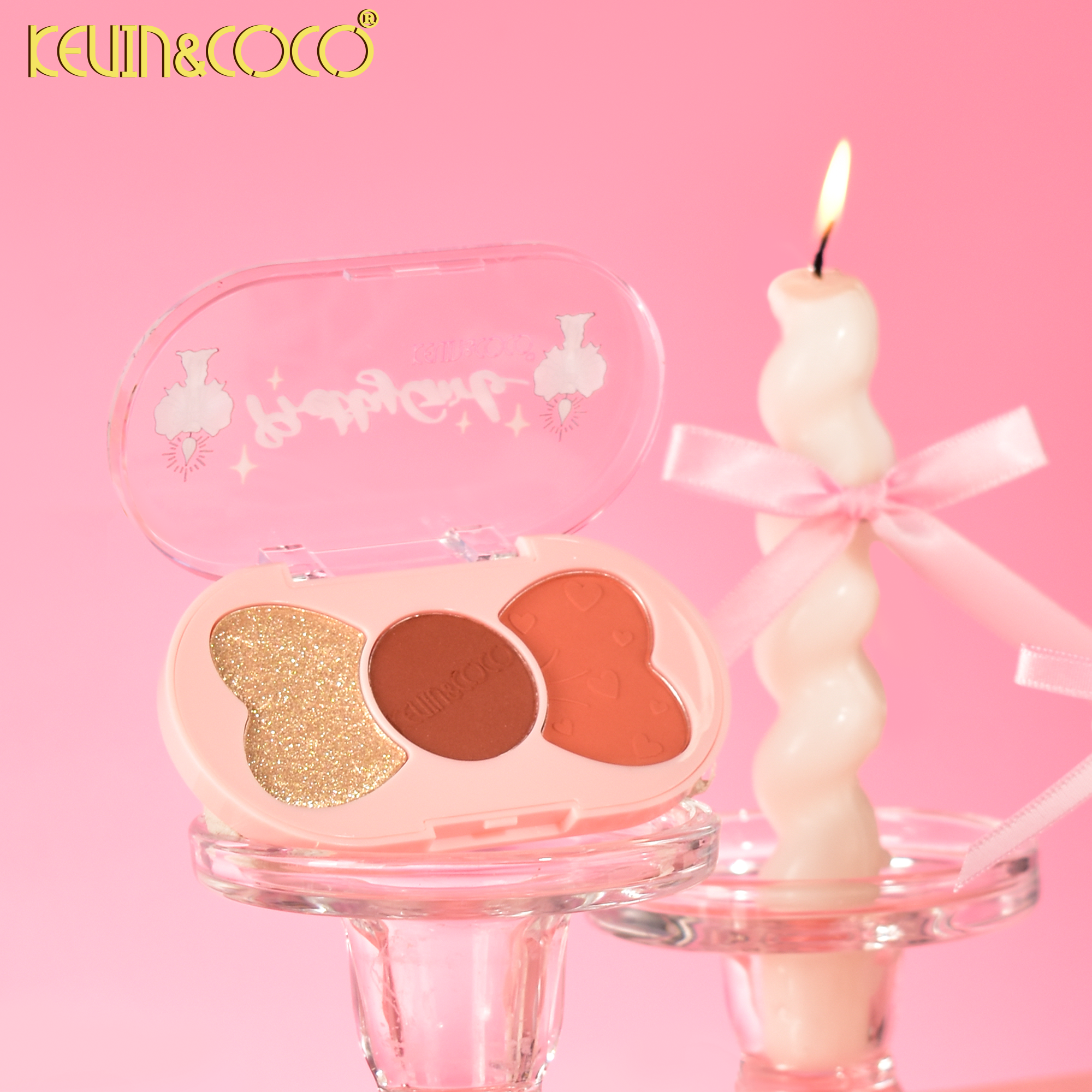 Powder & Bow 3-Color Eyeshadow Palette-24PCS(KC1163)