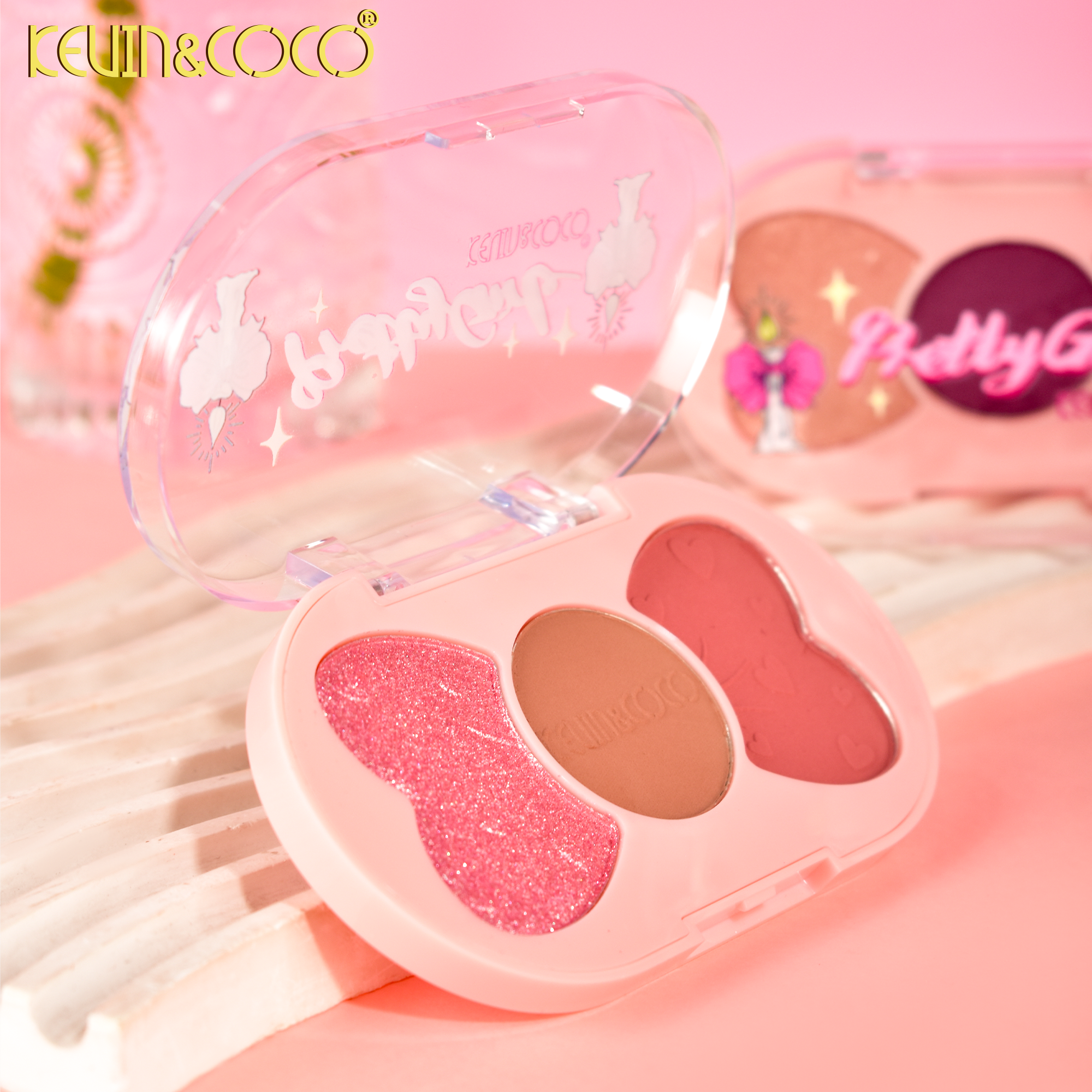 Powder & Bow 3-Color Eyeshadow Palette-24PCS(KC1163)