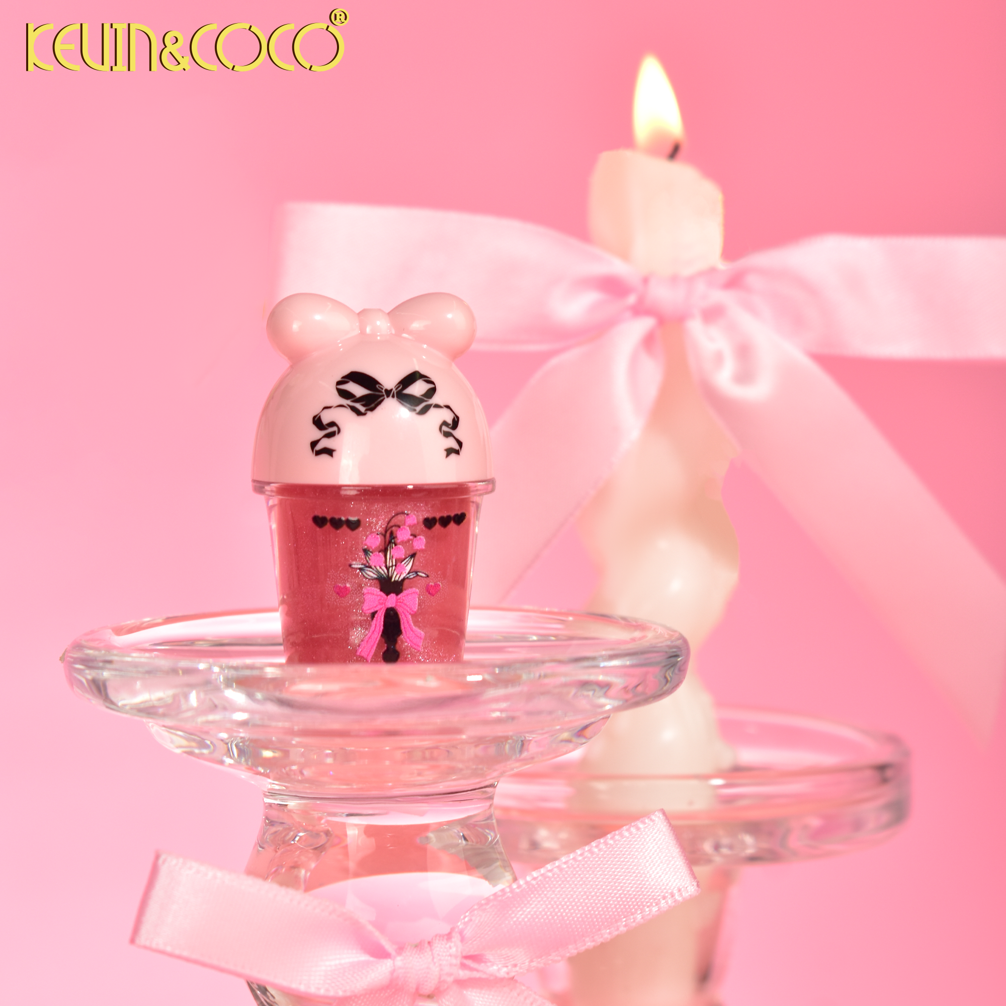 Pink Ribbon Lip Crème -24pcs（KC1162/KC1256）
