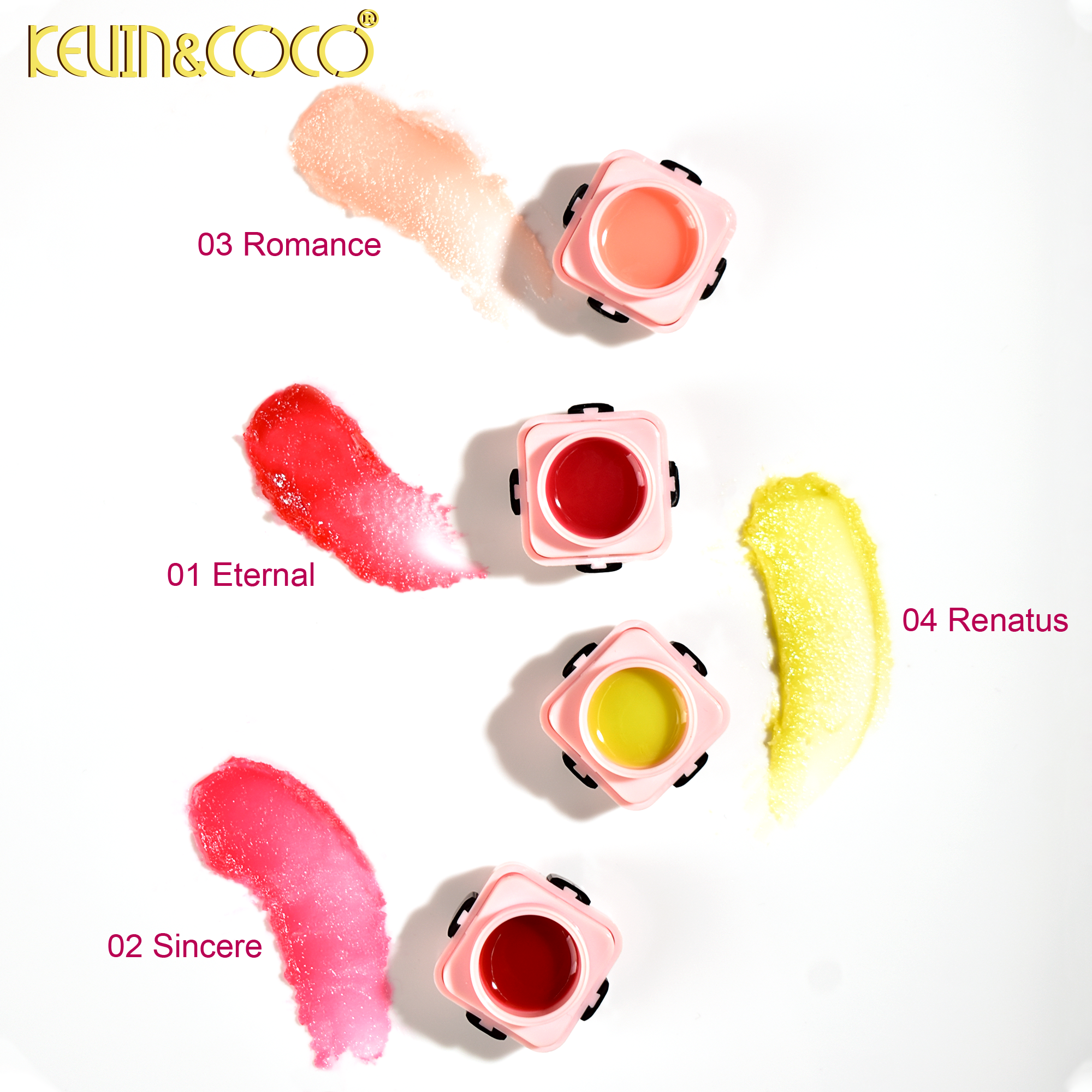 Pink & Black Bow Series Lip Mask-12 PCS (KC1164)