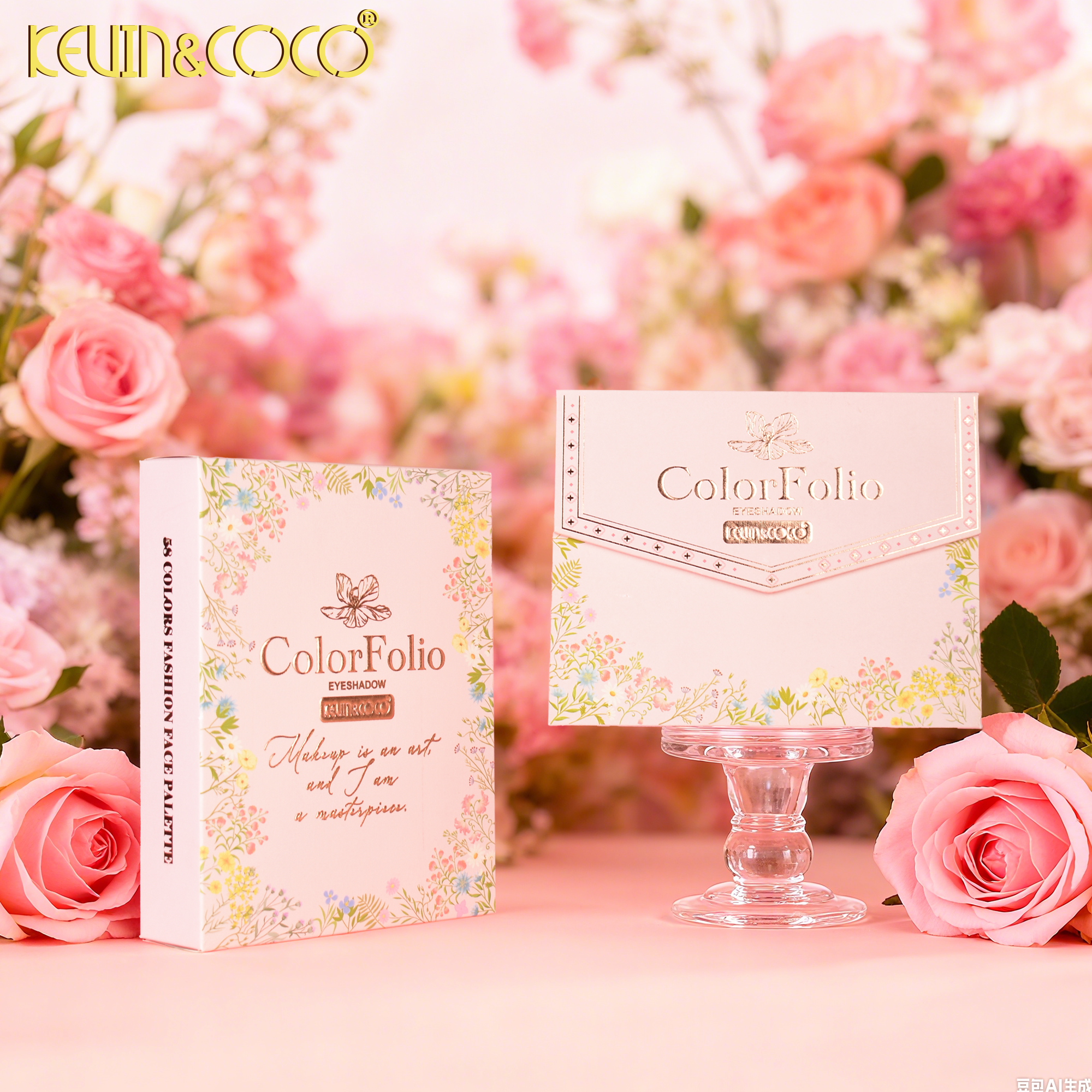 Blossom & Gaze  58-Color Eyeshadow Palette Book-6PCS(KC1400)