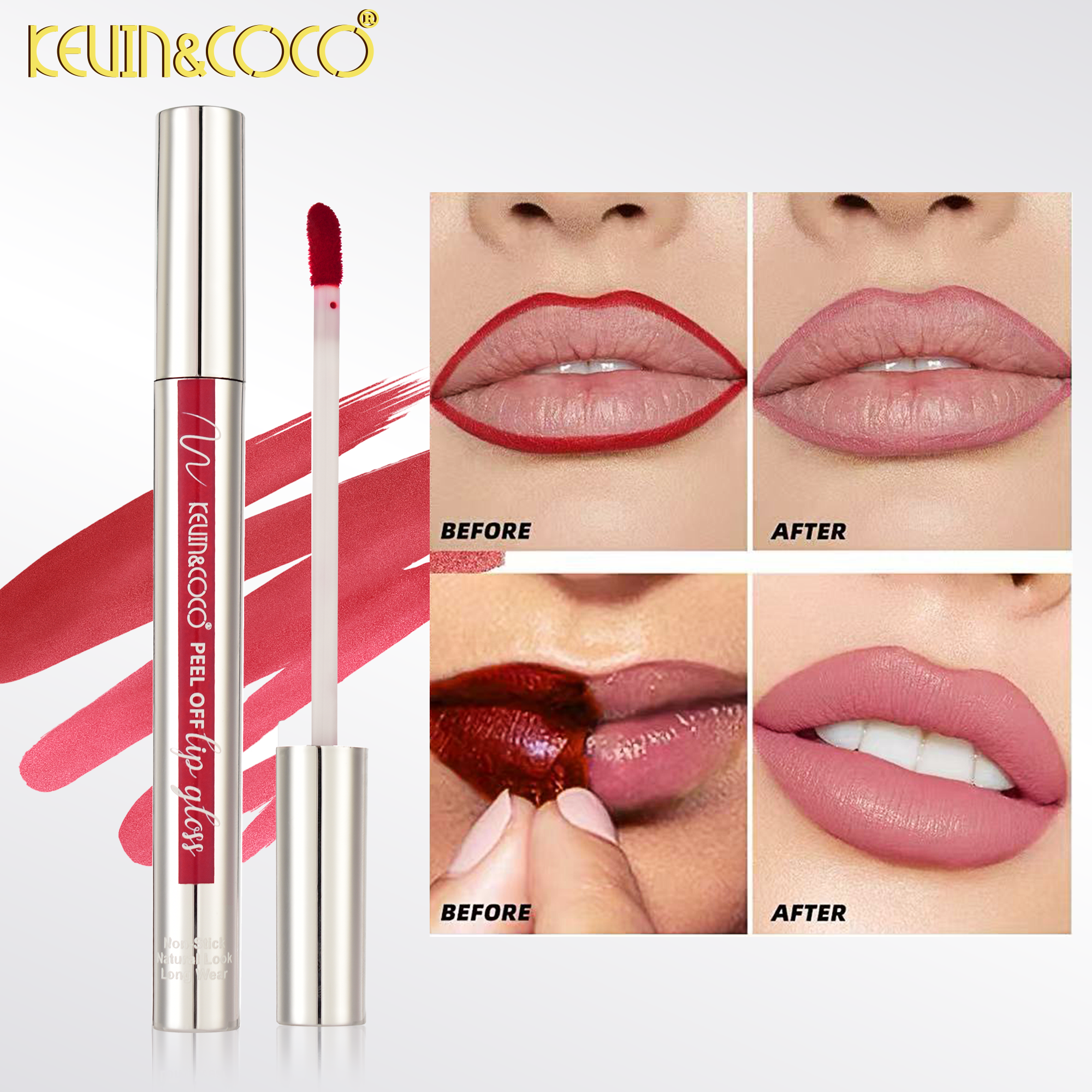Starglow Peel-Off Lip Gloss-24 PCS(KC1407)