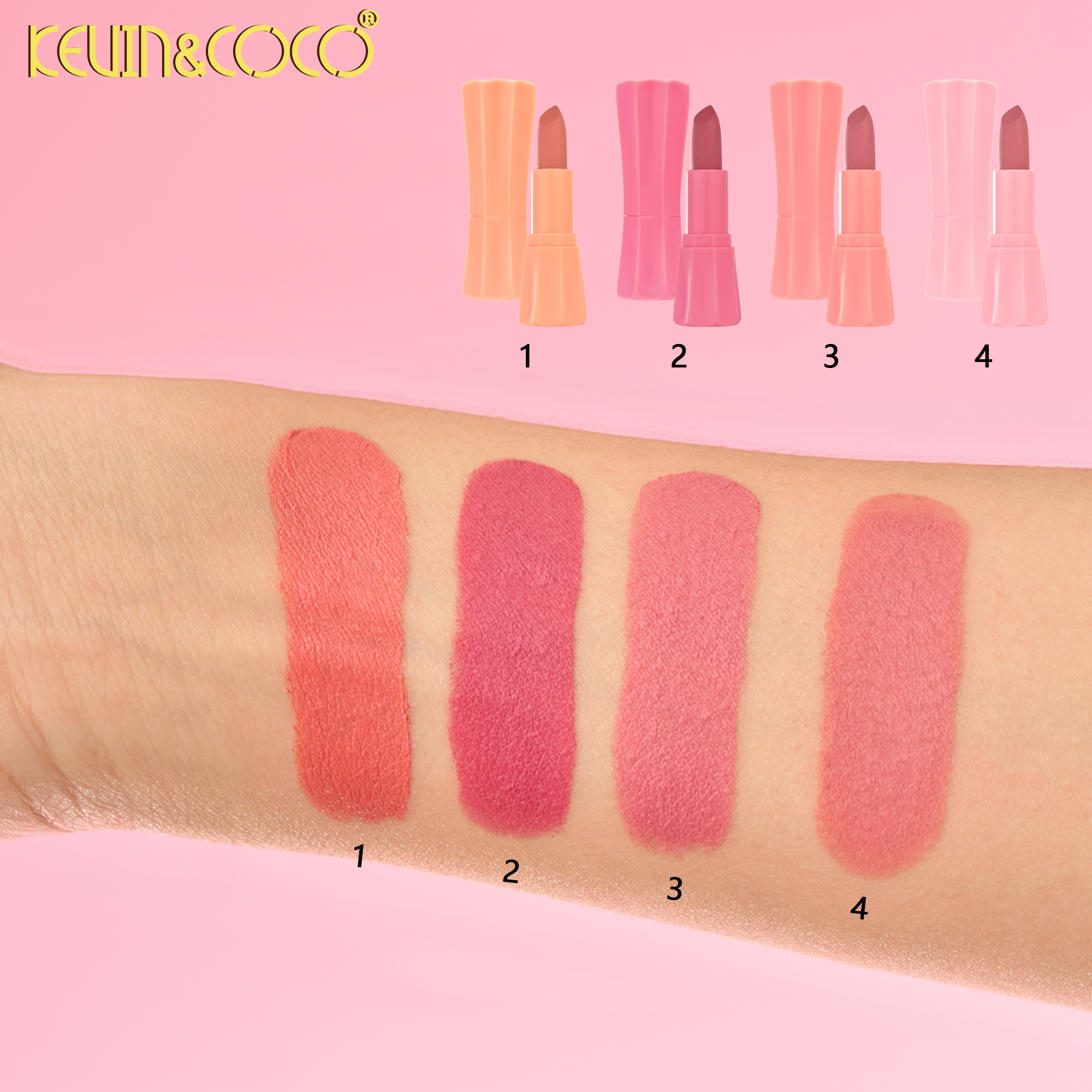 Hanabi Mist Velvet Lipstick kit-6PCS(KC1471)