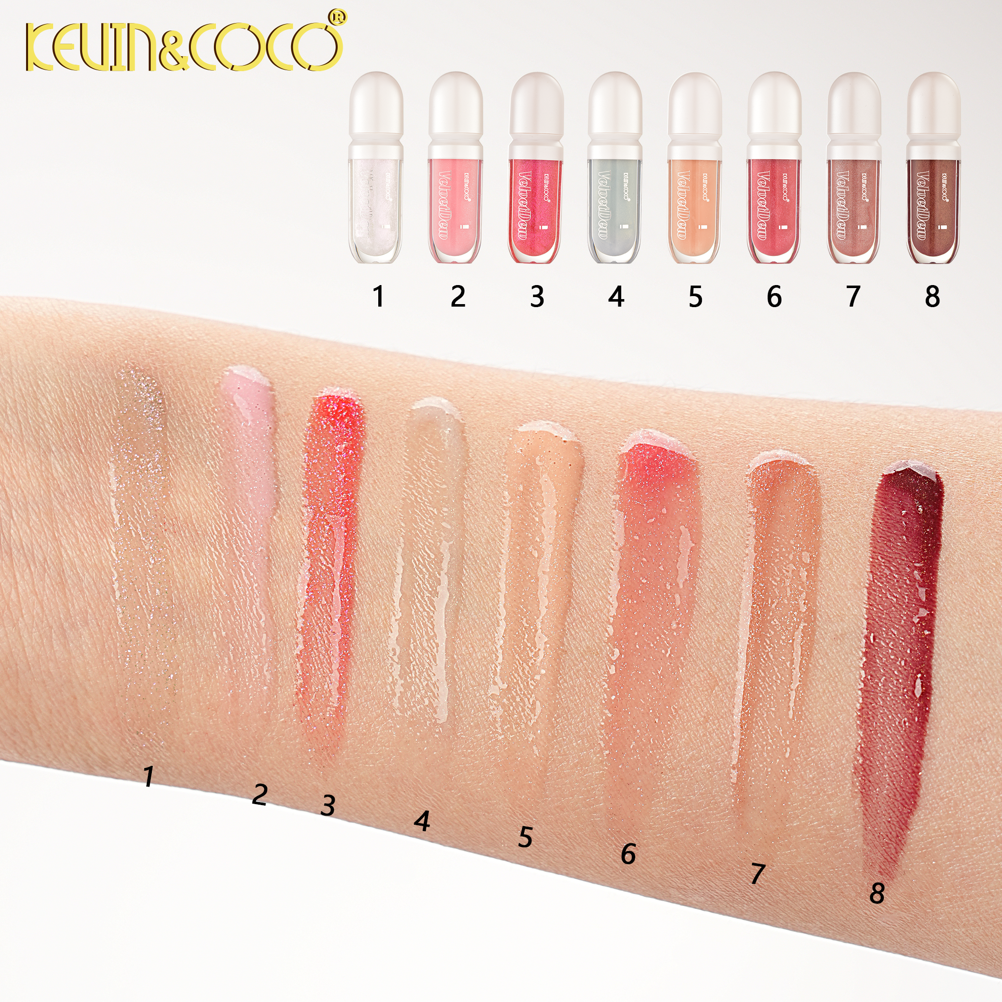 Velvet Morning Dew Lip Gloss -24PCS(KC1376)