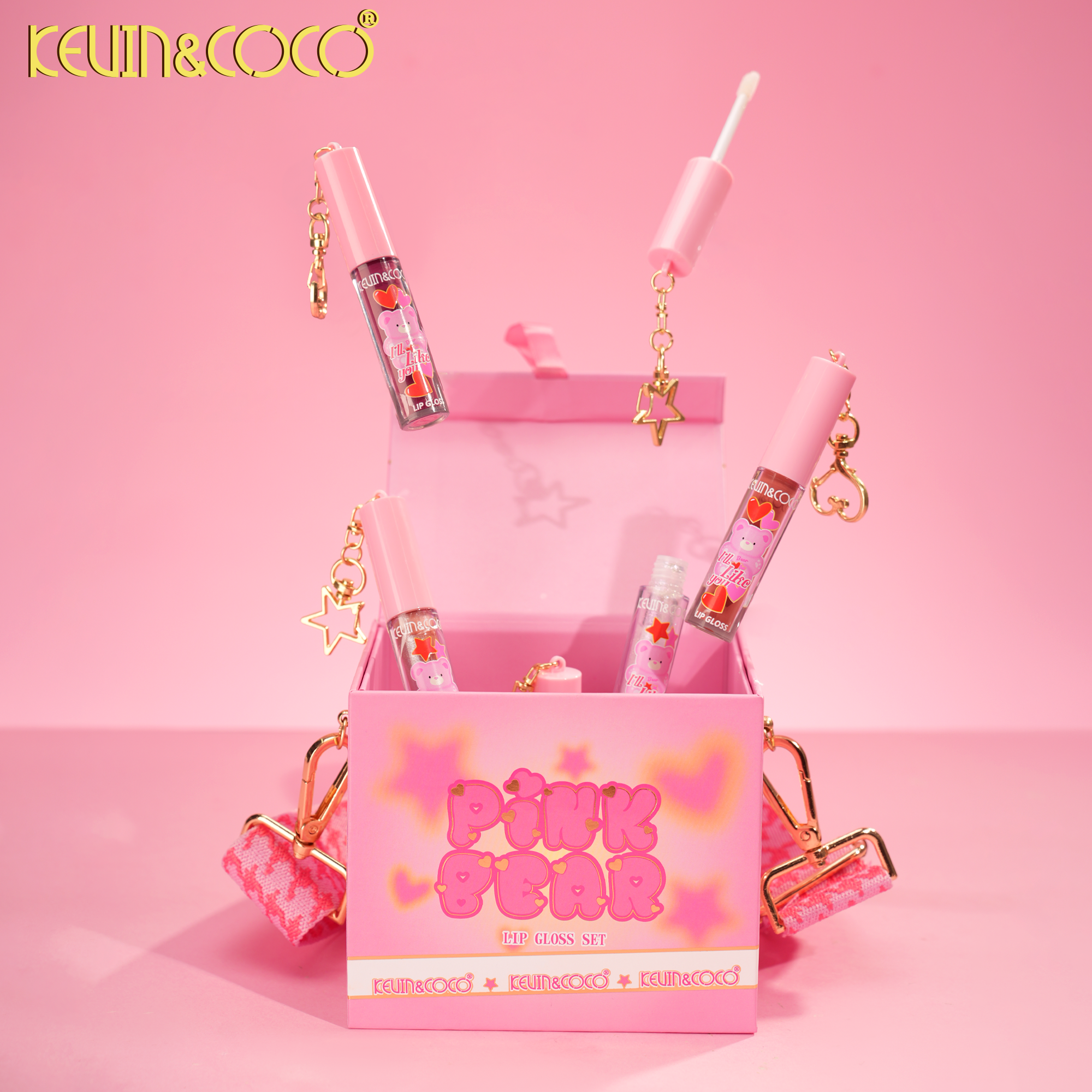 Bear Lip Gloss  Set-6 PCS(KC1273)