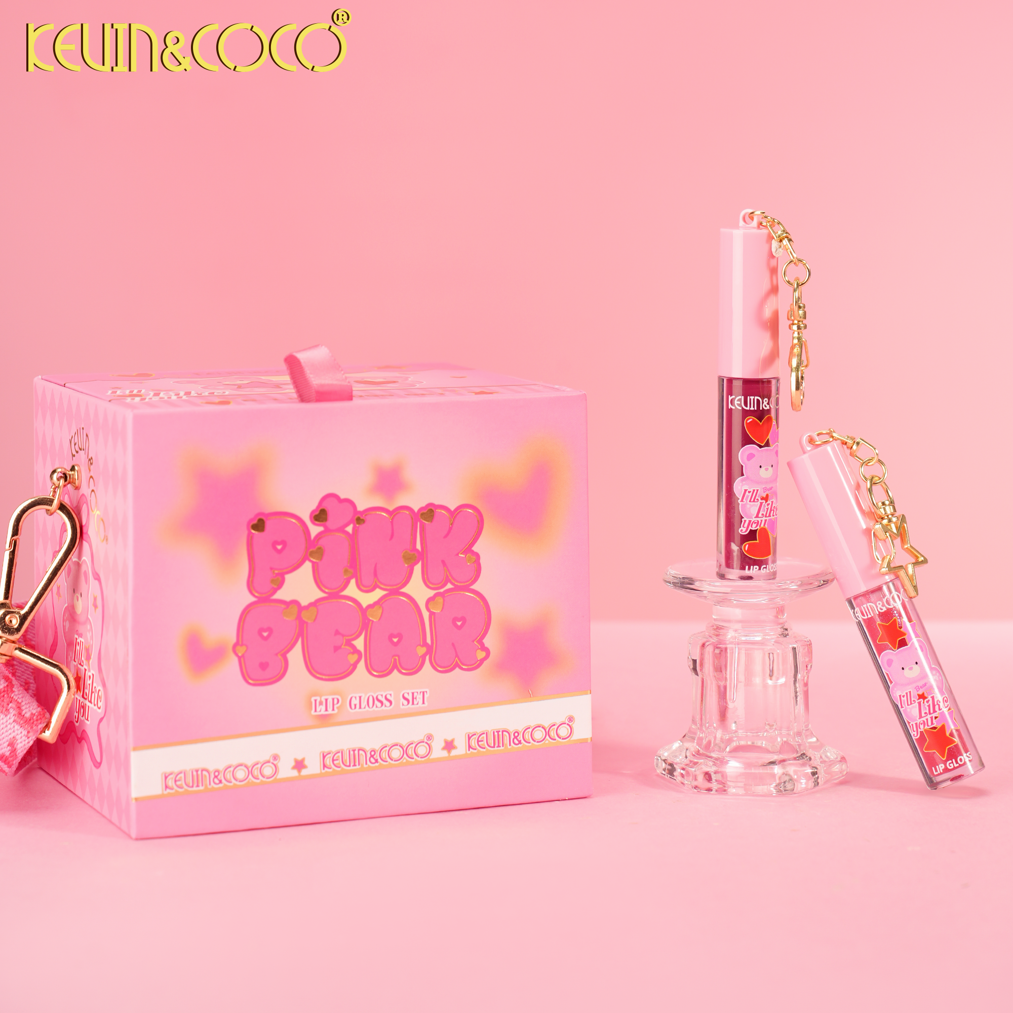 Bear Lip Gloss  Set-6 PCS(KC1273)
