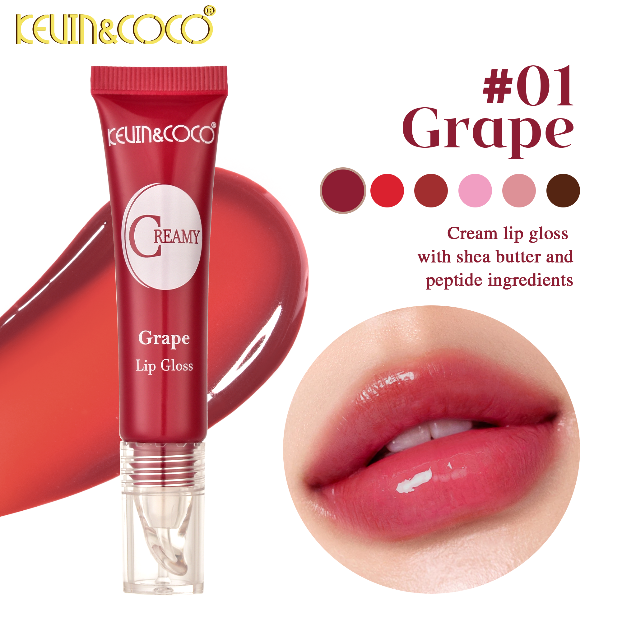 Satin Kiss Lip Gloss--24PCS(KC1399)