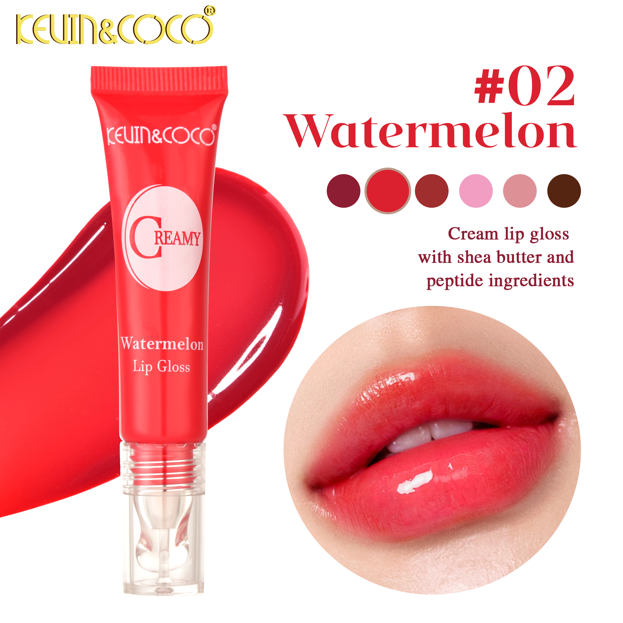 Satin Kiss Lip Gloss--24PCS(KC1399)