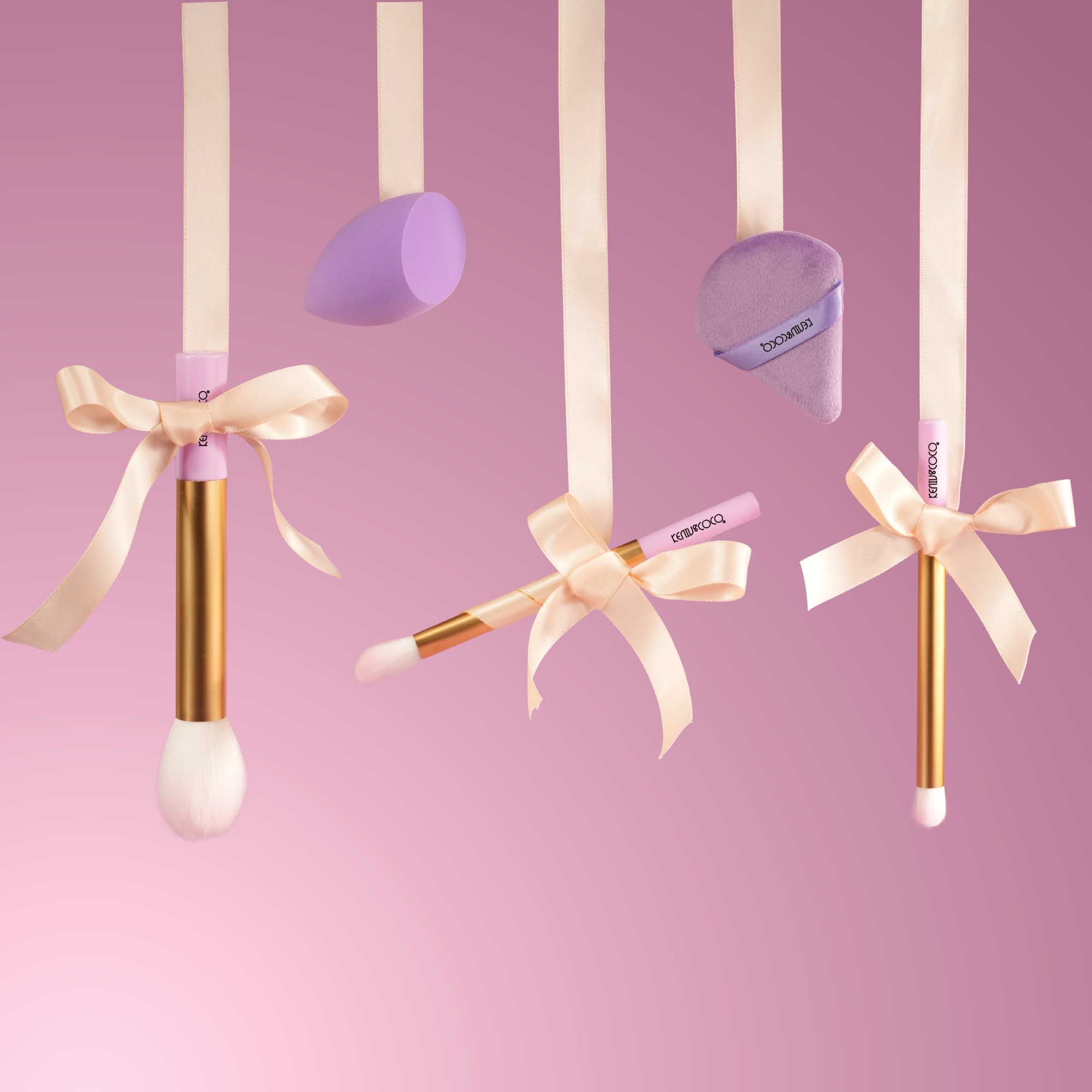 Phantom Violet Light Flow Makeup Brush Set -6PCS(KC1752)