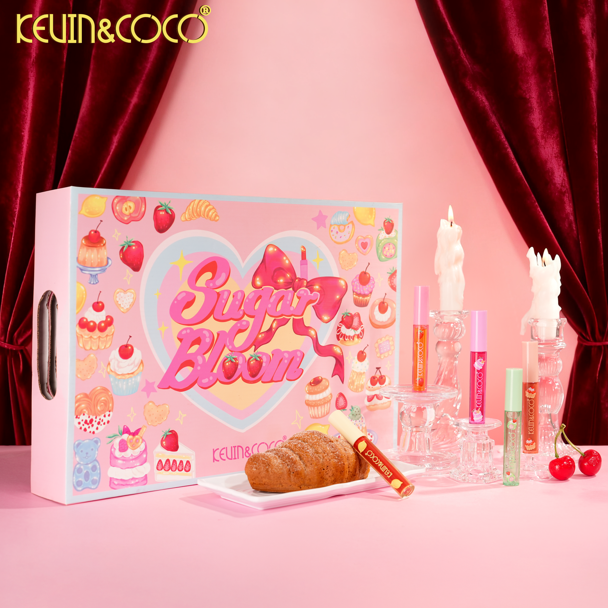 Luxurious 32-color Berry-tone Lip Gloss Set--6Set (KC1159)