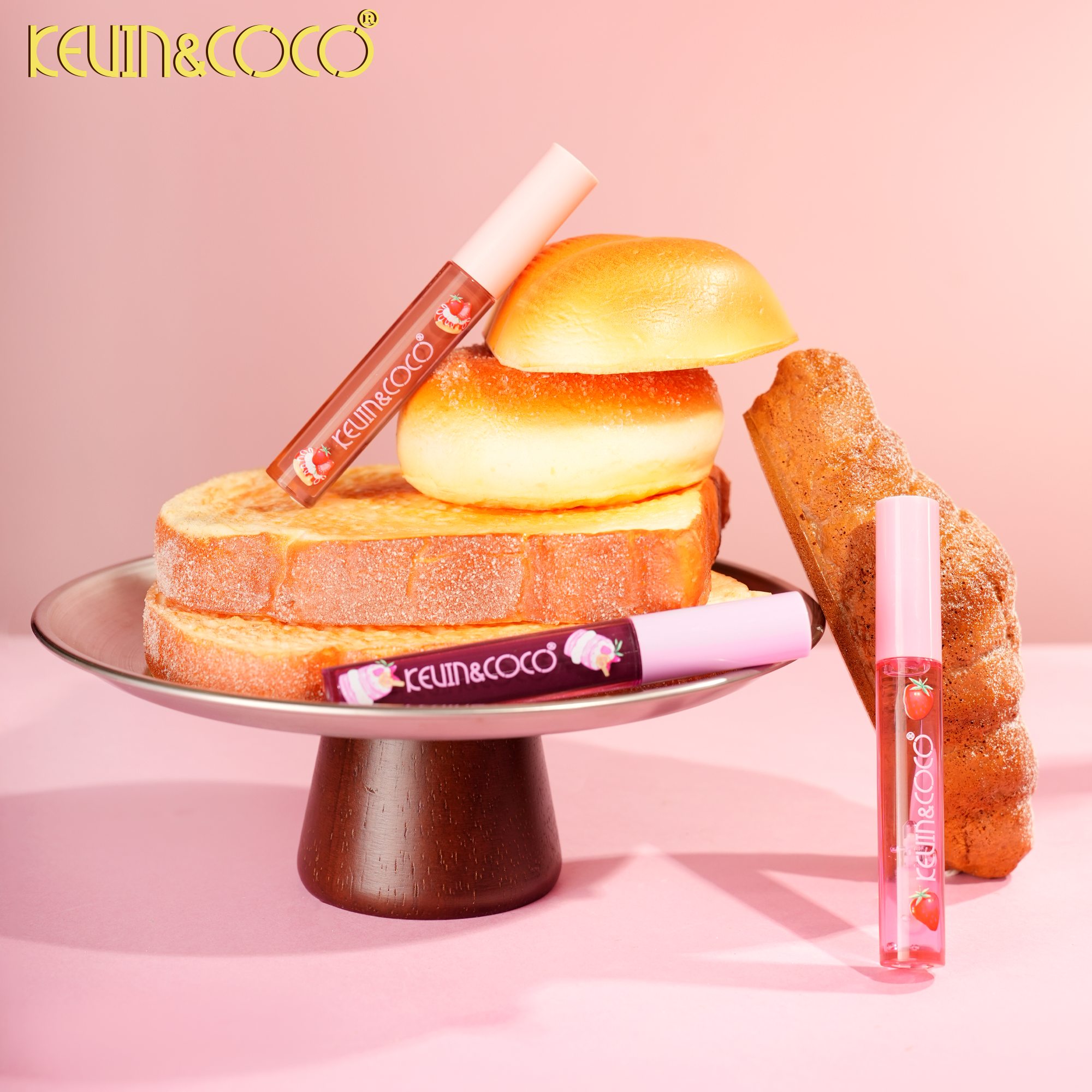 Sweet Berries 8-Color Lip Gloss-48pcs(KC1160/KC1258)