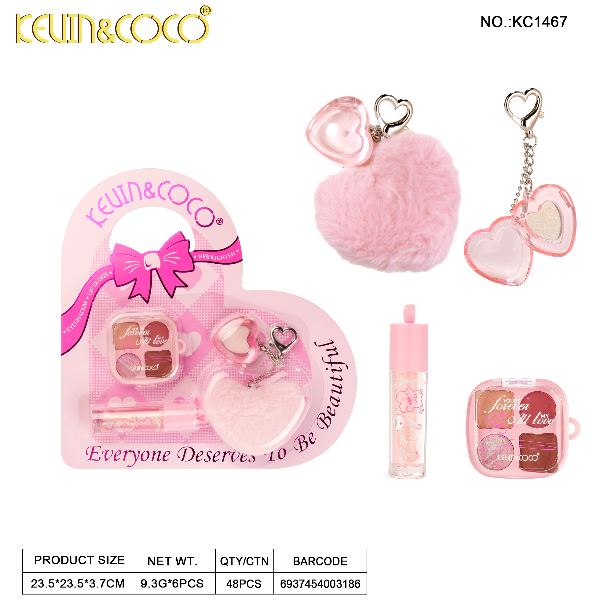 Dreamy All-in-one Makeup Set --6PCS(KC1467)