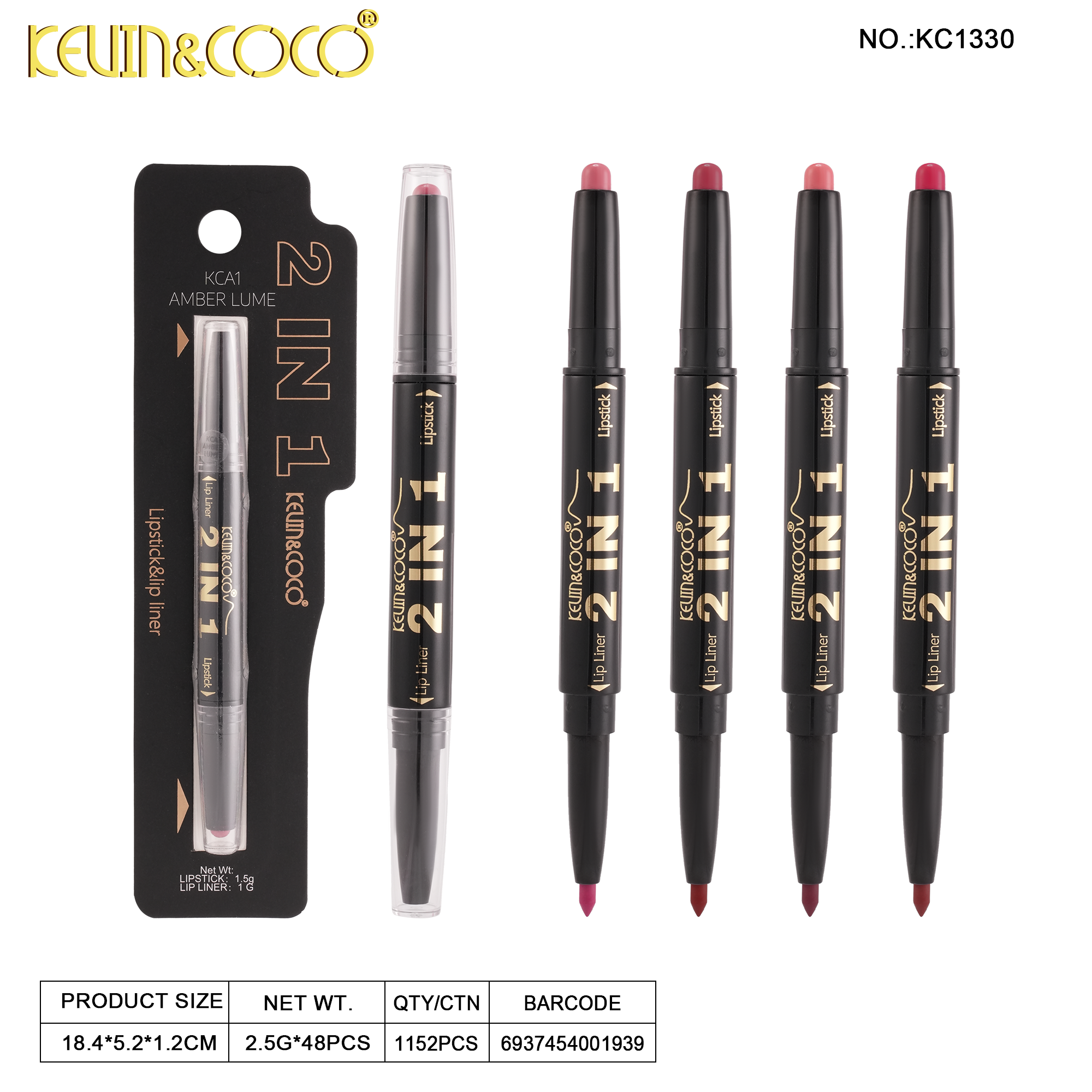 Phantom Lip Liner&Lip Stick--48PCS(KC1330/KC1331)