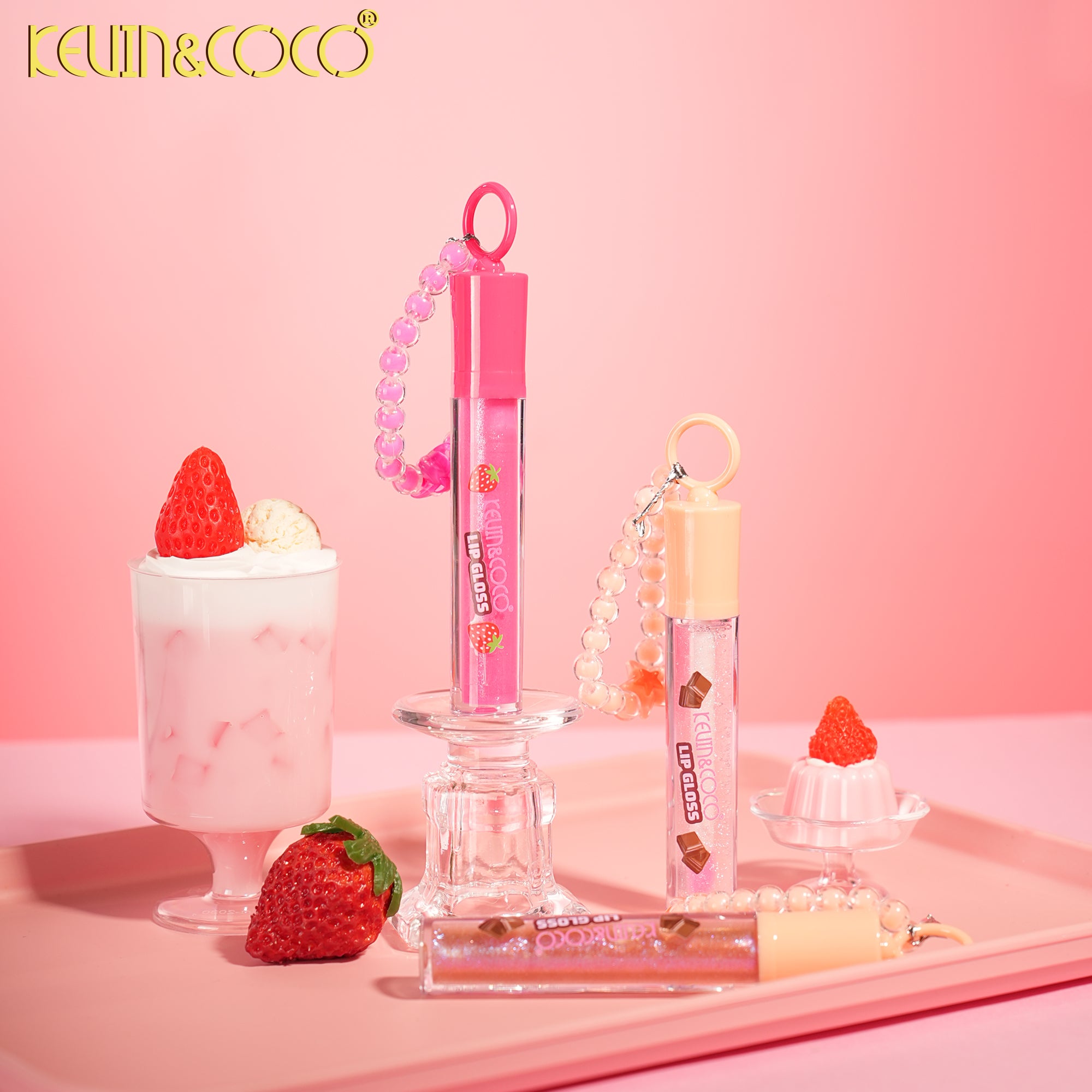 Bubble Milkshake Lip Gloss-24PCS (KC1245)