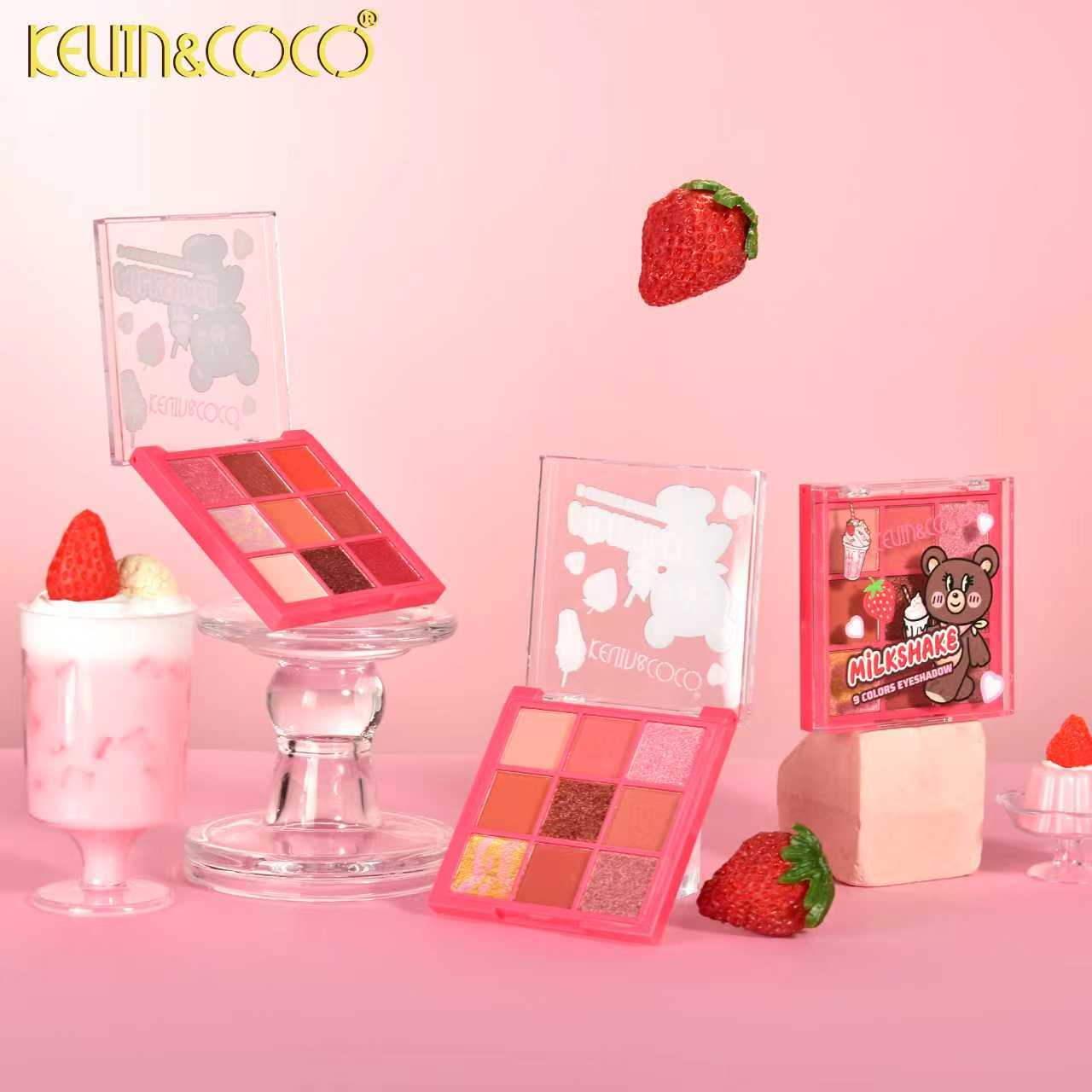 Bubble Milkshake 9-Tone Eyeshadow Palette- 12PCS (KC1246)