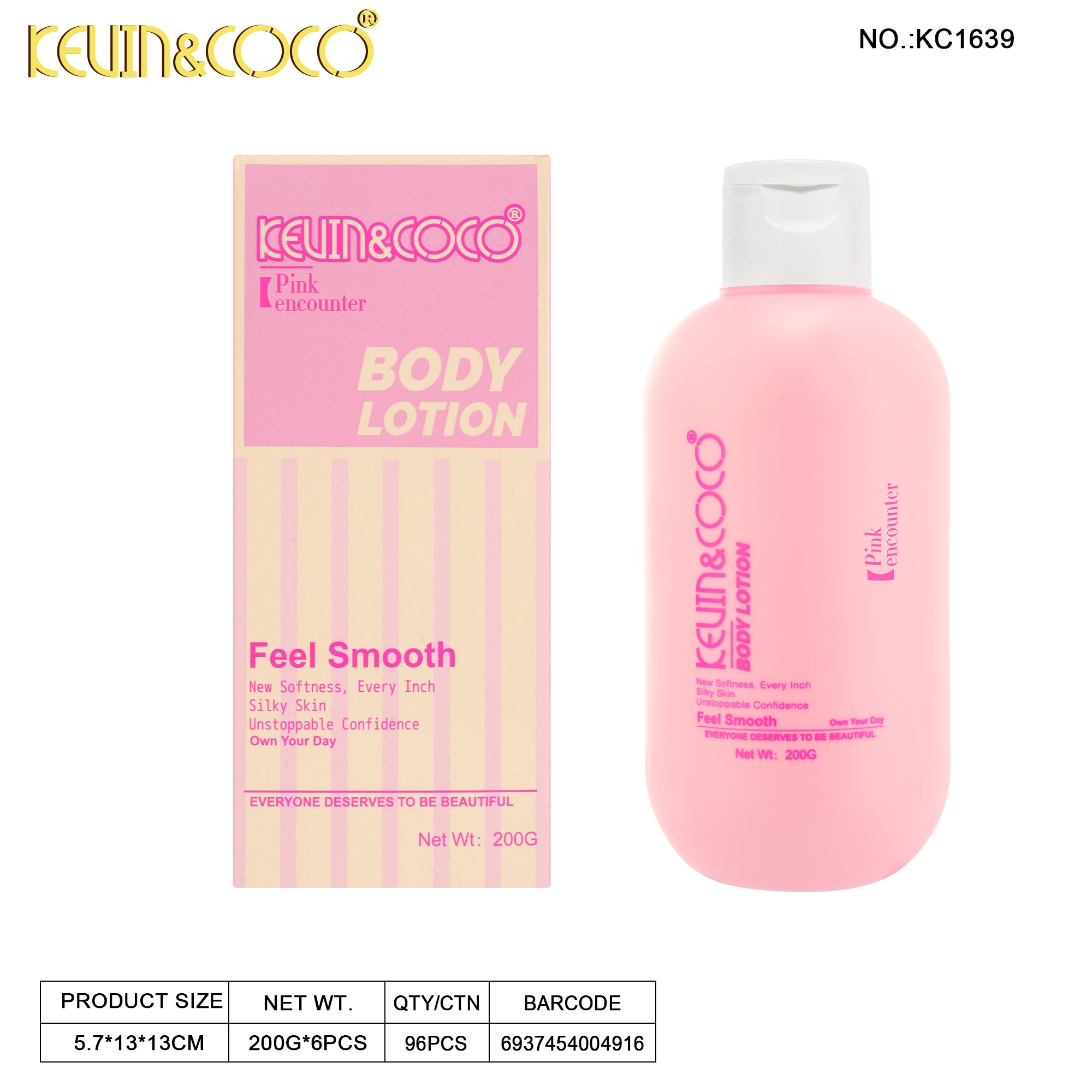 Perfume Scented Body Lotion 200ml-6PCS(KC1639/KC1640)