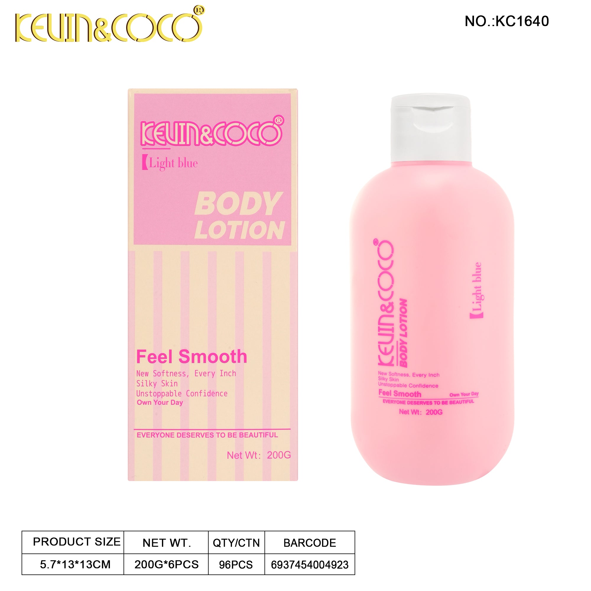 Perfume Scented Body Lotion 200ml-6PCS(KC1639/KC1640)
