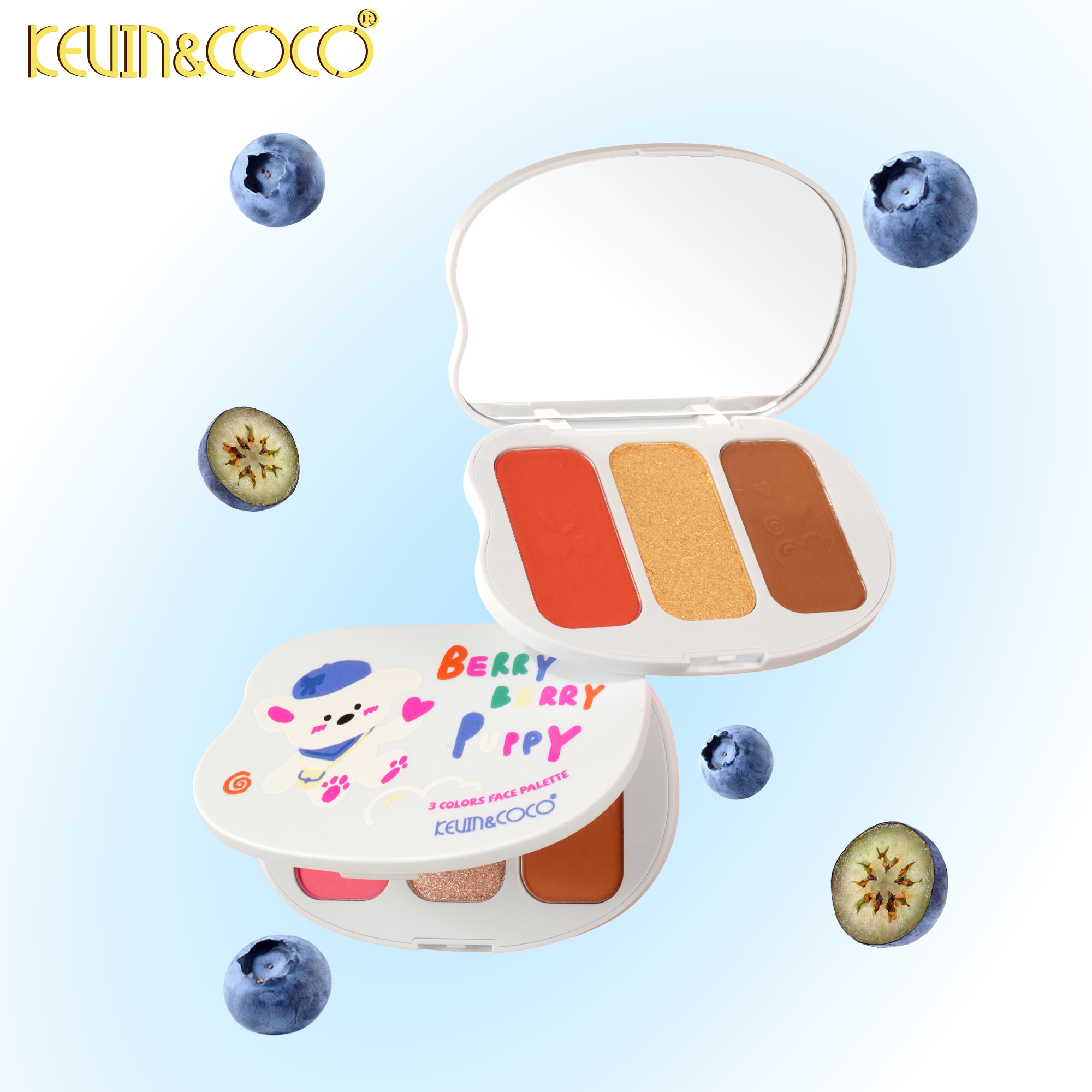 Strawberry Dog Eyeshadow & Face Palette-12PCS(KC1424/KC1425)