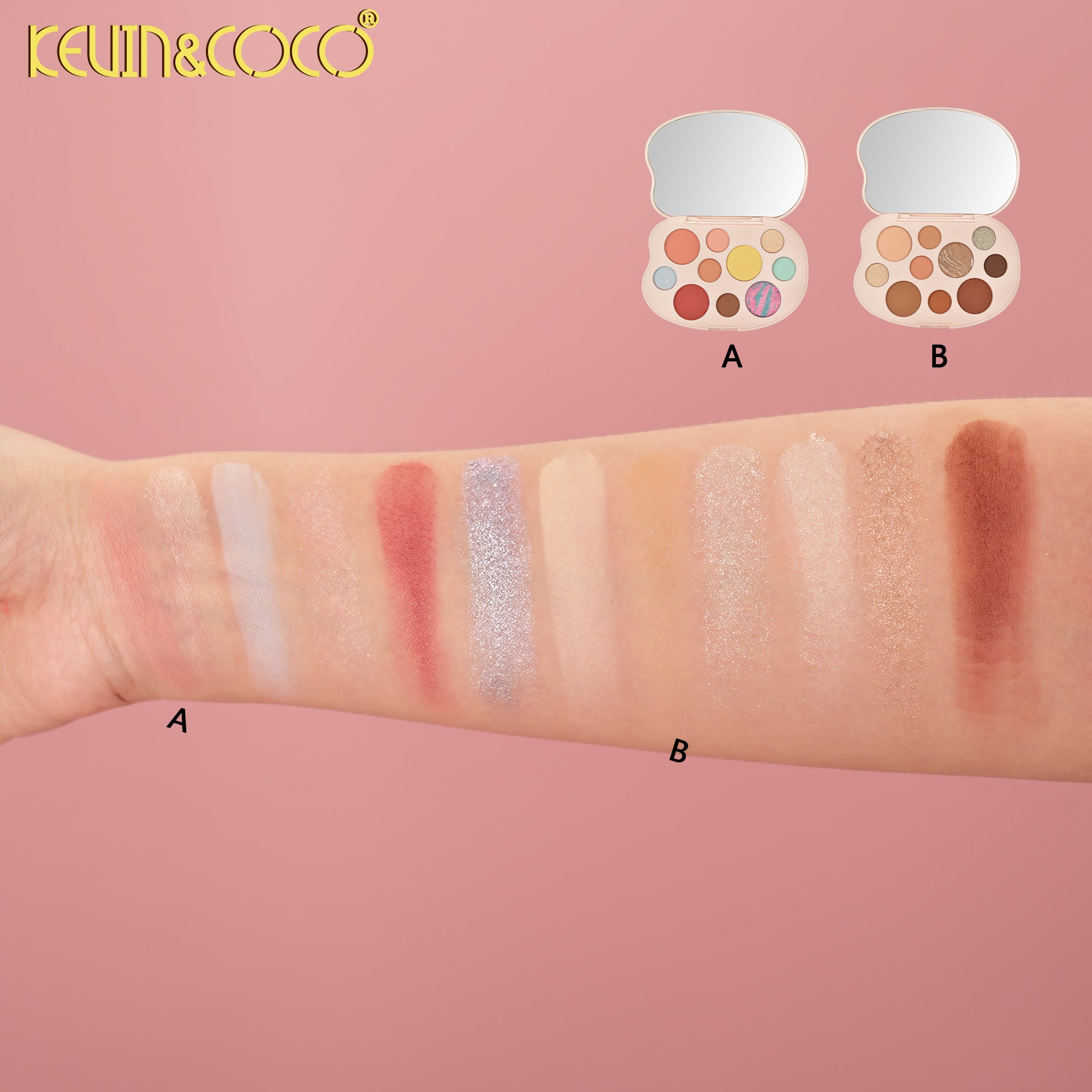 Strawberry Dog Eyeshadow & Face Palette-12PCS(KC1424/KC1425)