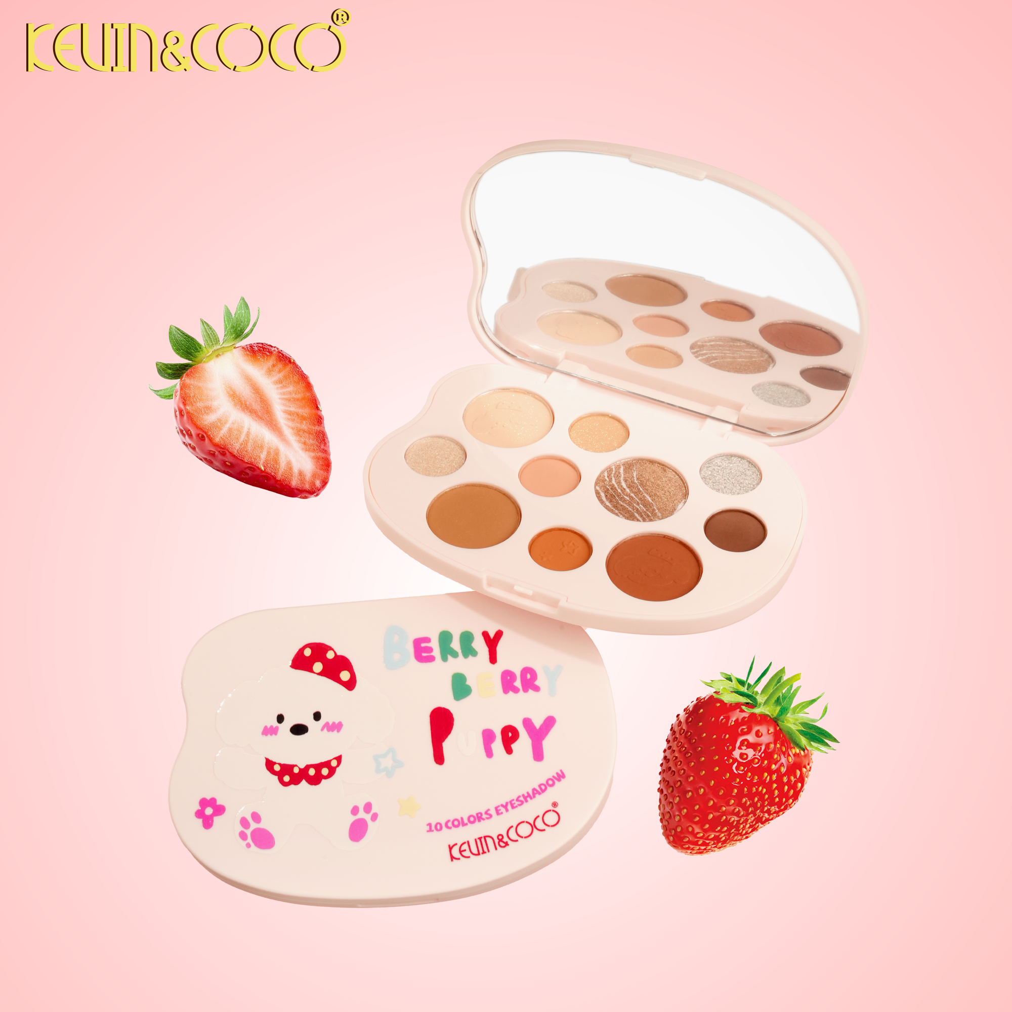 Strawberry Dog Eyeshadow & Face Palette-12PCS(KC1424/KC1425)