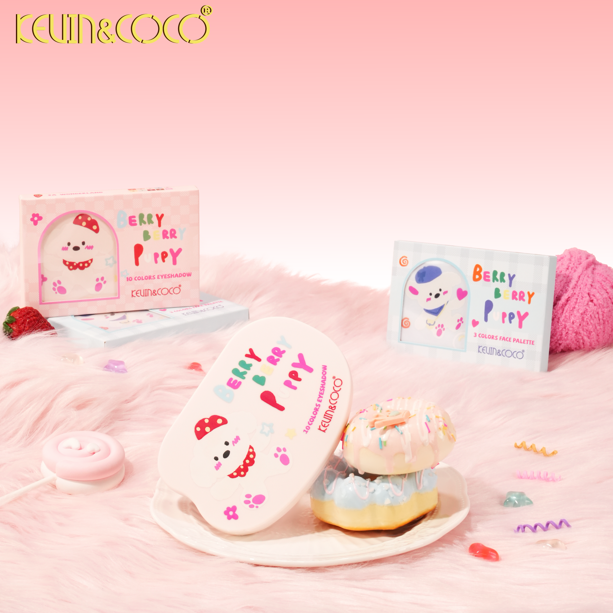 Strawberry Dog Eyeshadow & Face Palette-12PCS(KC1424/KC1425)