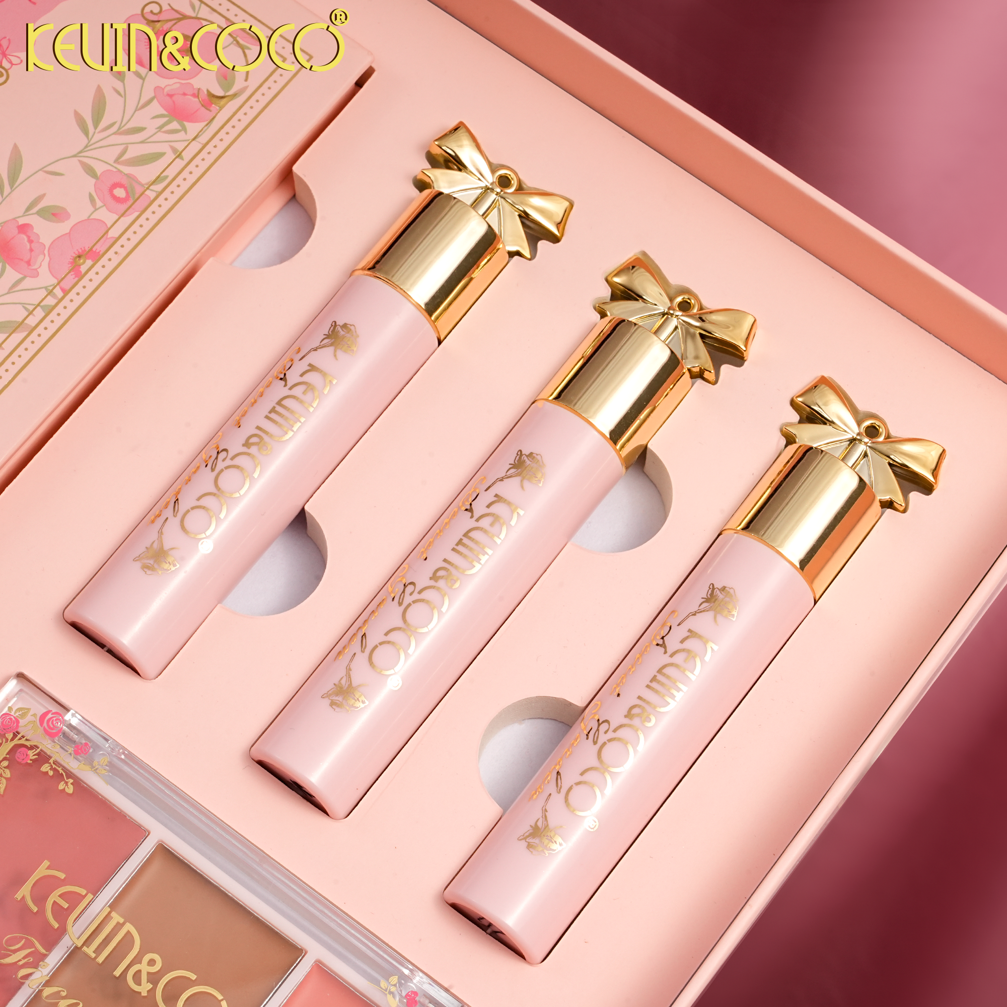 Secret Garden Makeup Set: Eyeshadow, Blush & Lip Gloss-5PCS(KC1585)