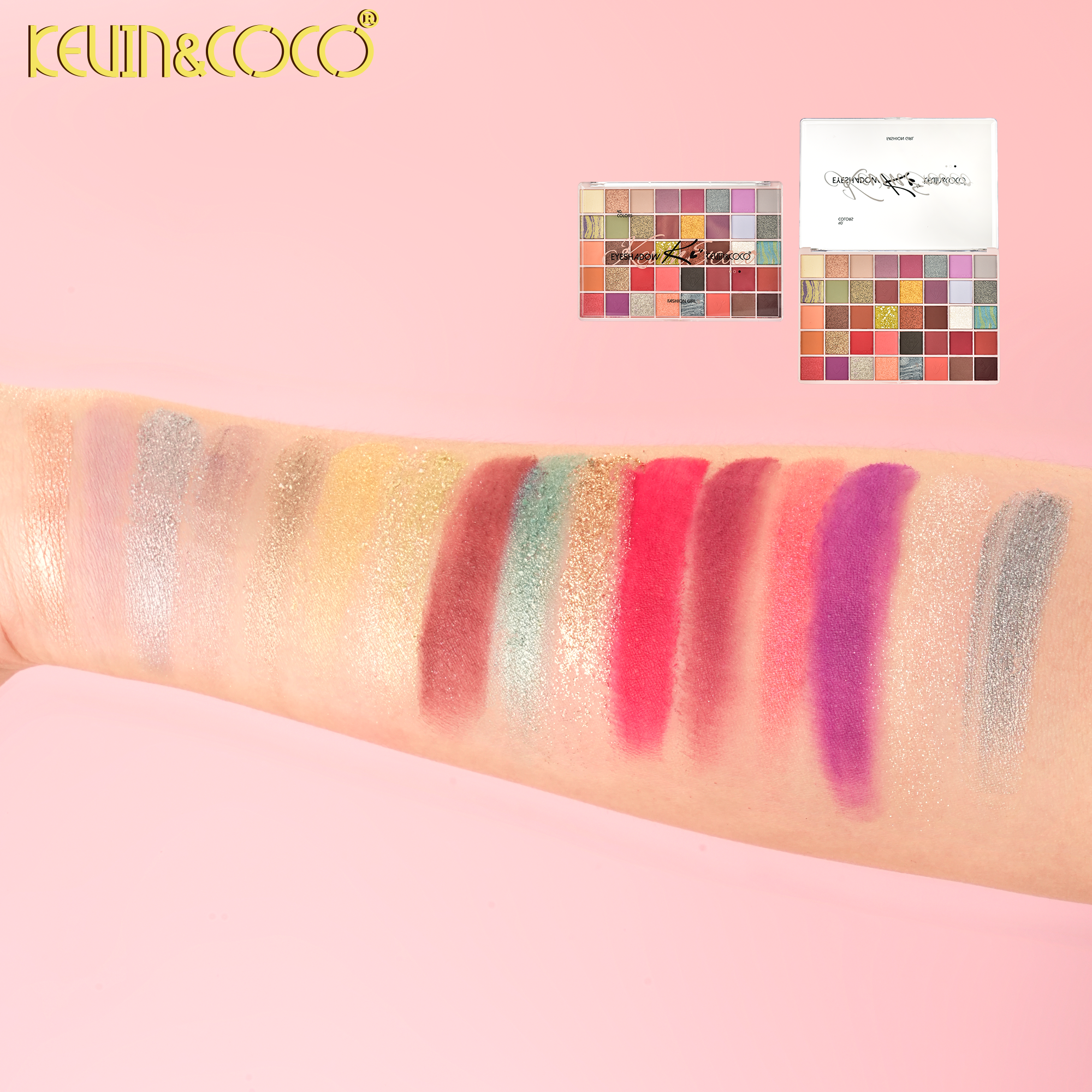 Fashion Girl 40-Color Eyeshadow Palette-6PCS(KC1332/KC1329)