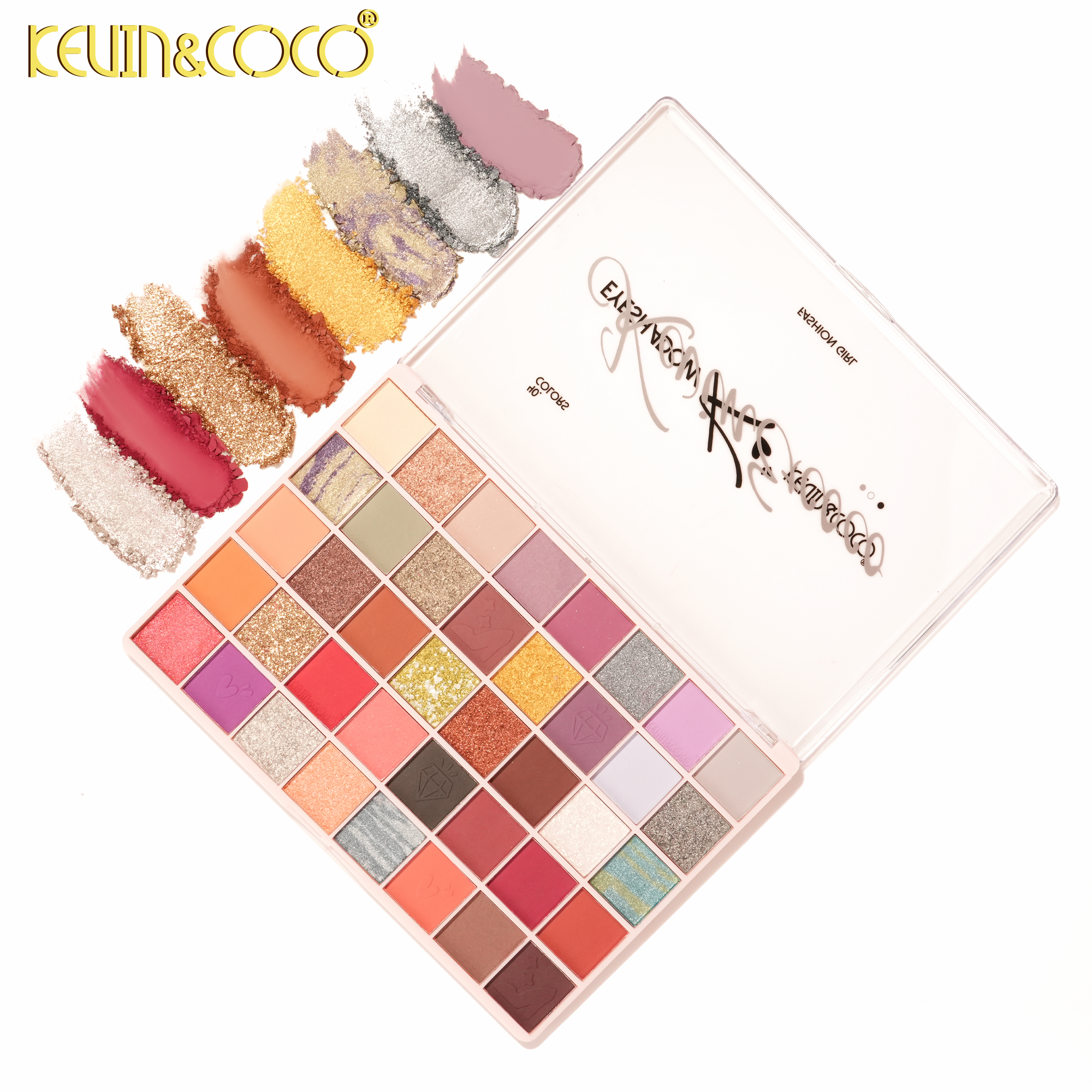 Fashion Girl 40-Color Eyeshadow Palette-6PCS(KC1332/KC1329)