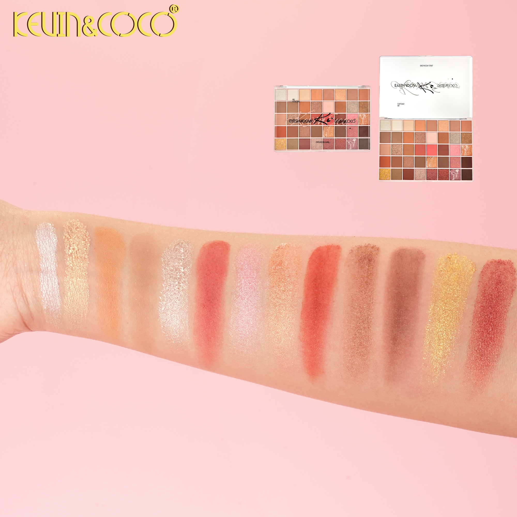 Fashion Girl 40-Color Eyeshadow Palette-6PCS(KC1332/KC1329)