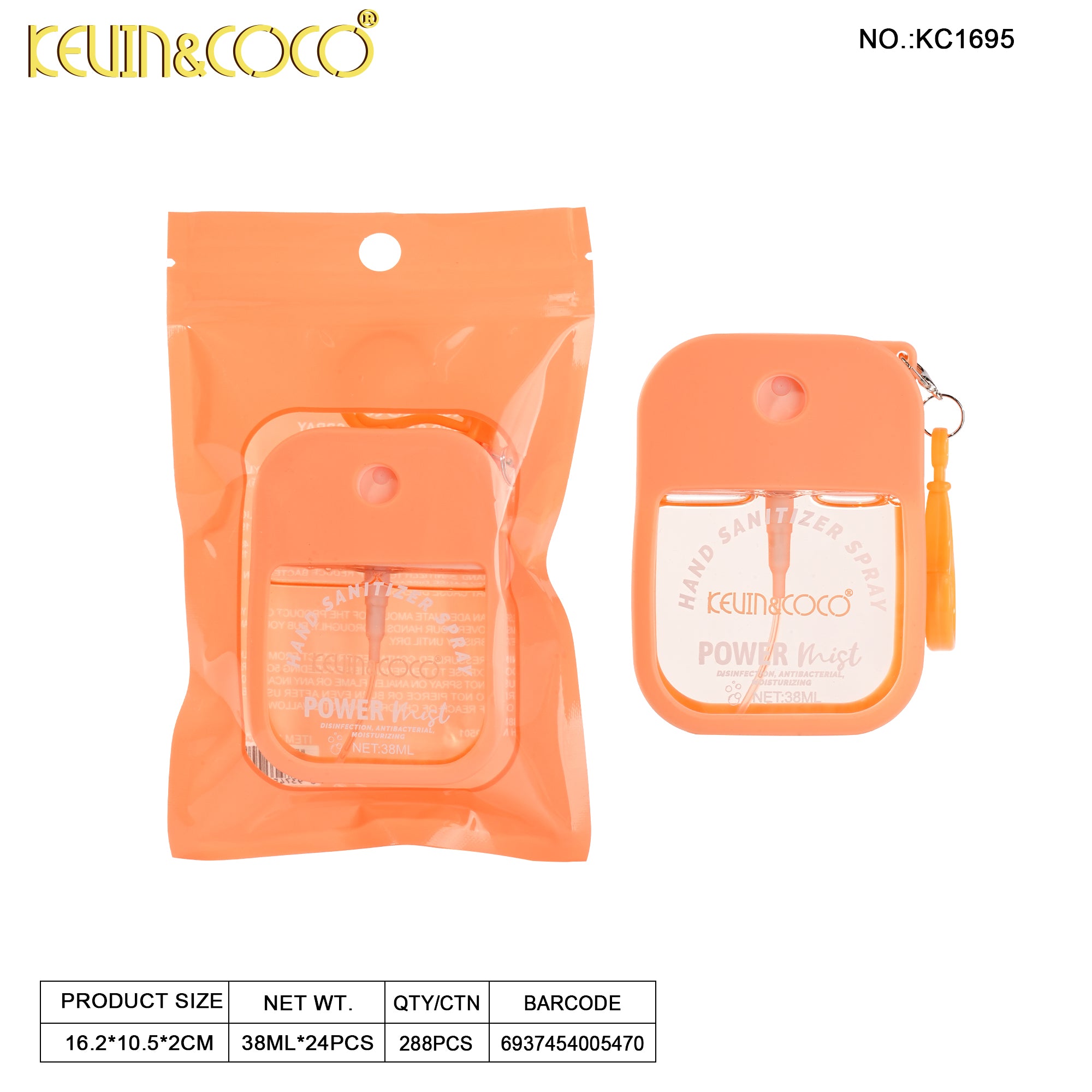 Bunny Buddy Foaming Hand Sanitizer 24PCS (Peach / Strawberry / Watermelon)-KC1695/KC1696/KC1697