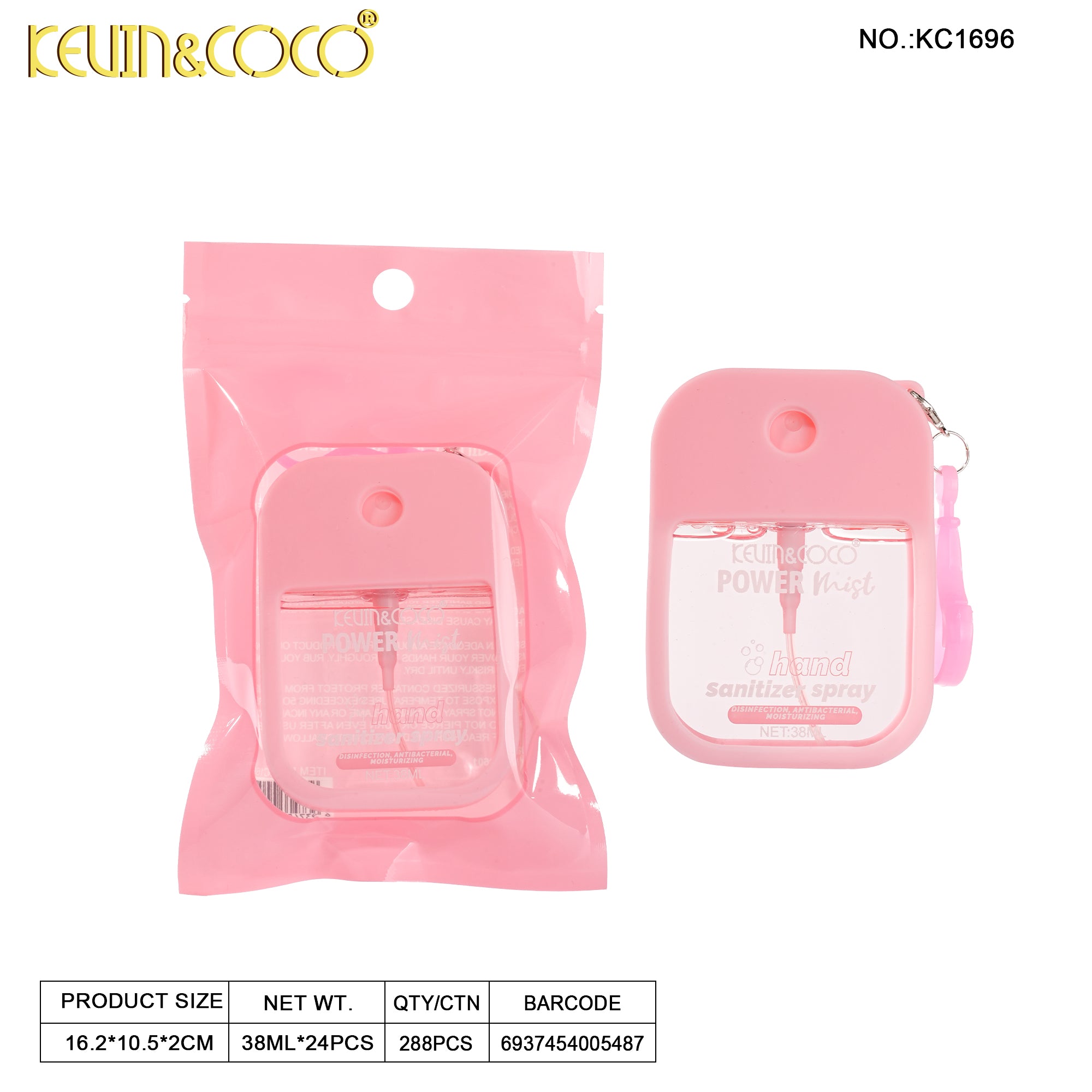 Bunny Buddy Foaming Hand Sanitizer 24PCS (Peach / Strawberry / Watermelon)-KC1695/KC1696/KC1697