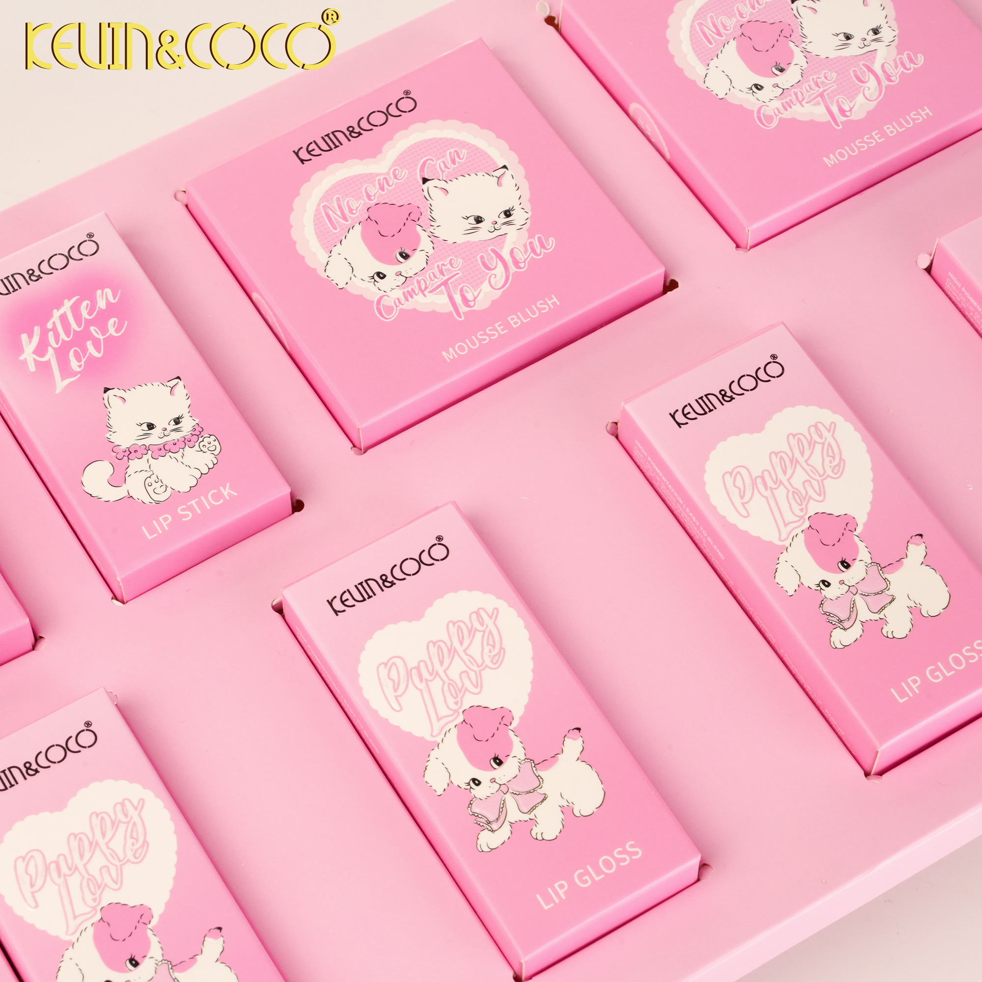 Sweetheart Love Kit: Blush & Lipstick & Lip Gloss-6PCS(KC1138)