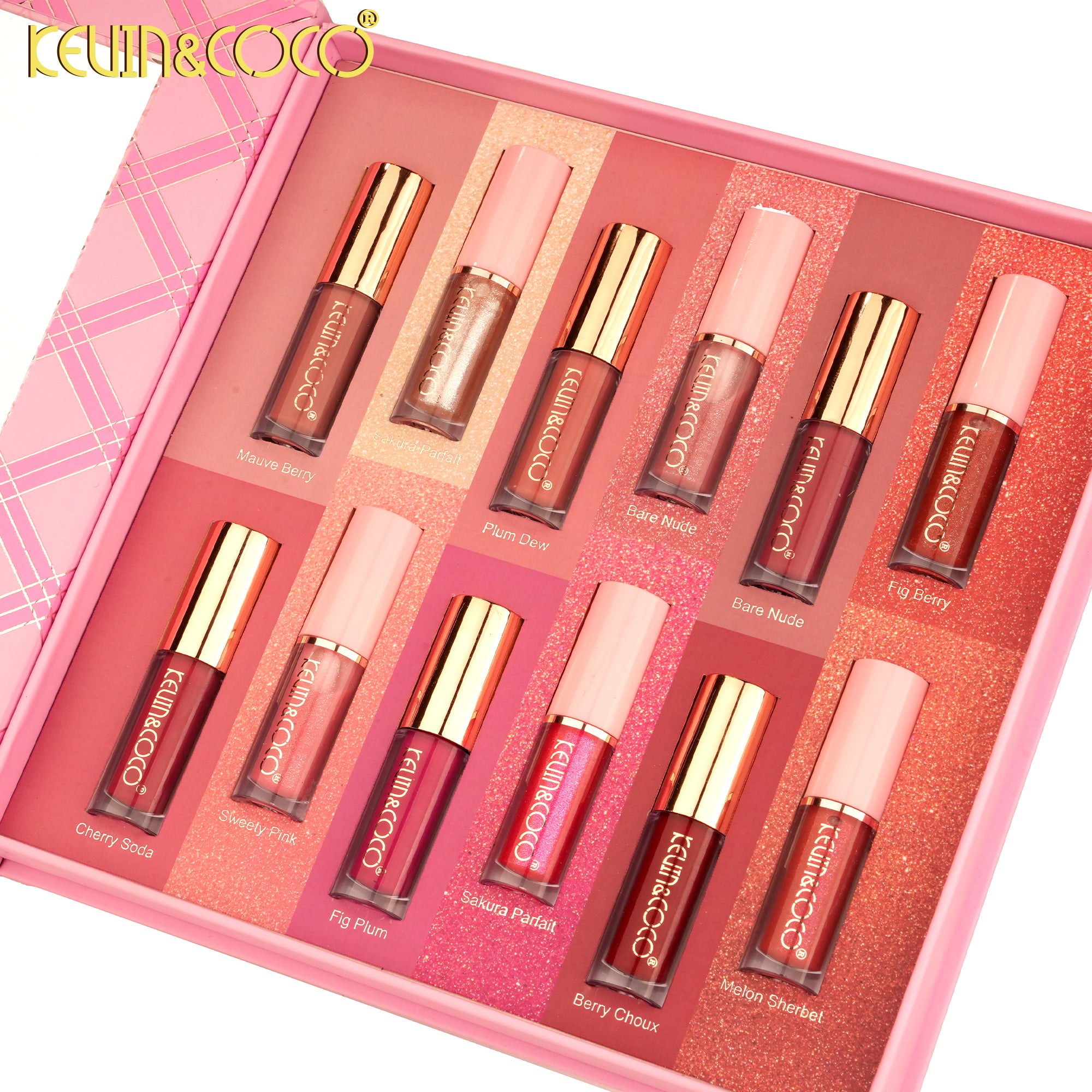 Glow Kiss 12-Piece Lip Lacquer Collection-6PCS(KC1600) | KEVIN&COCO