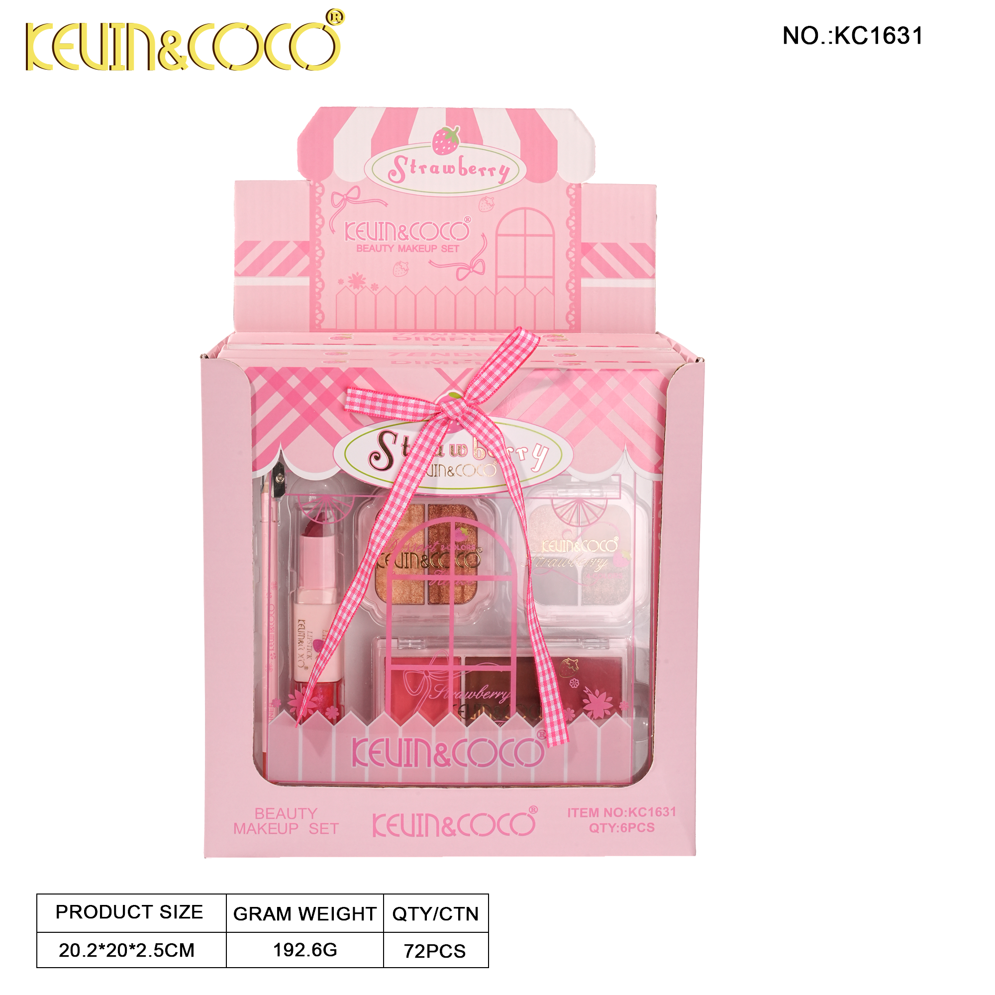 Strawberry Dessert House Set-6PCS(KC1631)