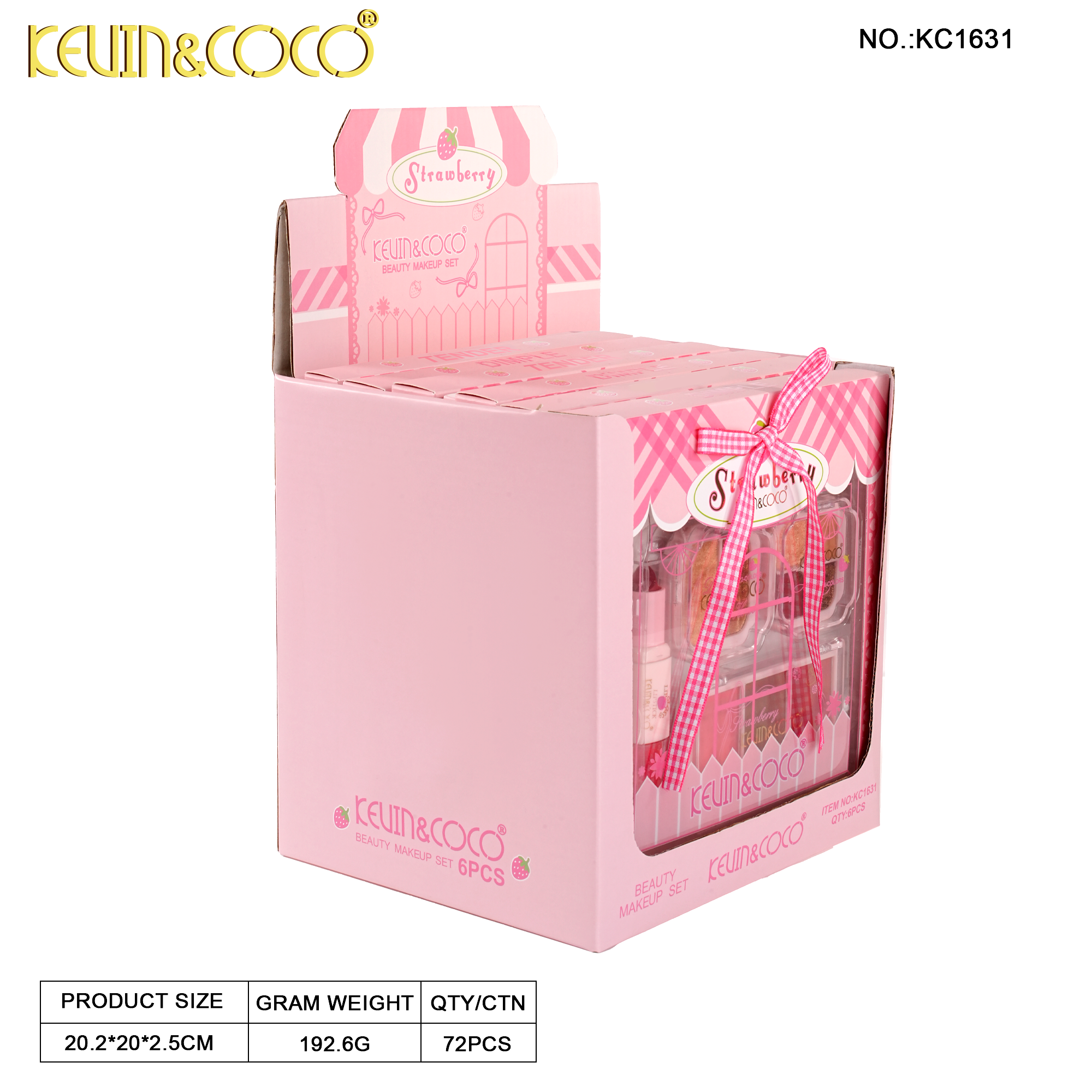 Strawberry Dessert House Set-6PCS(KC1631)