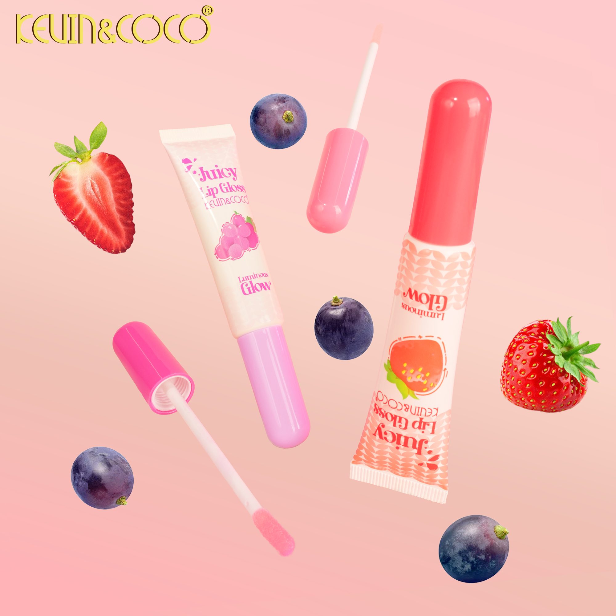 Glow & Juice Fruit-Infused Lip Gloss-36PCS(KC1285)